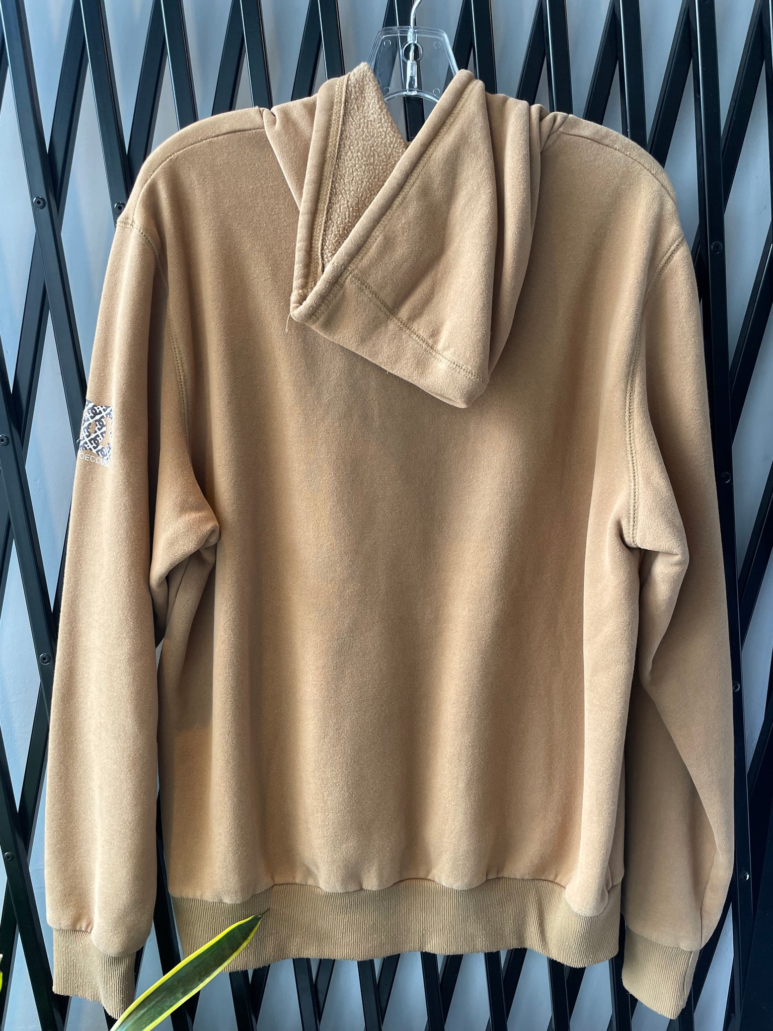 DC LOGO LOGO BROWN HOODIE / MEDIUM