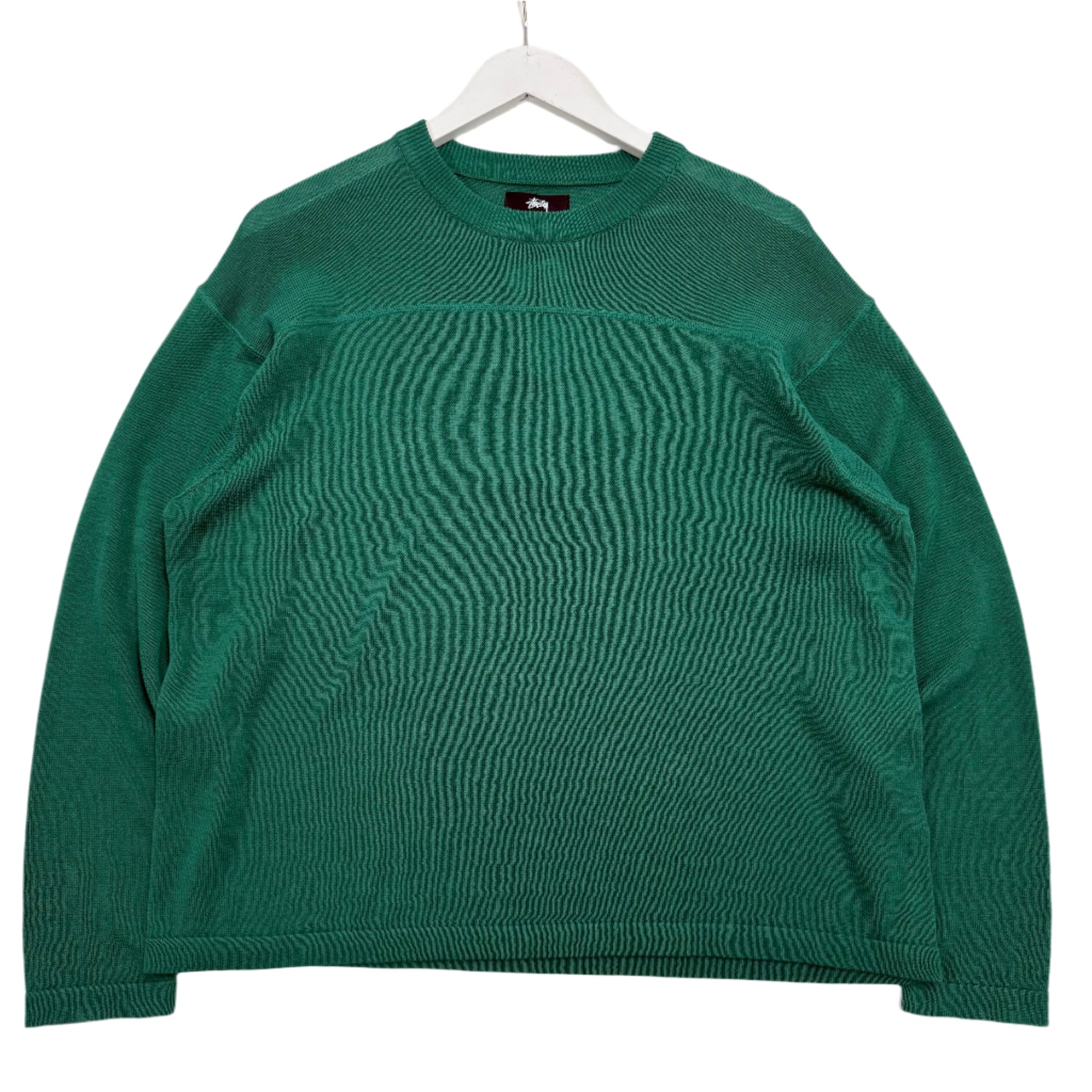 Stussy green football sweater Vancouver Streetwear
