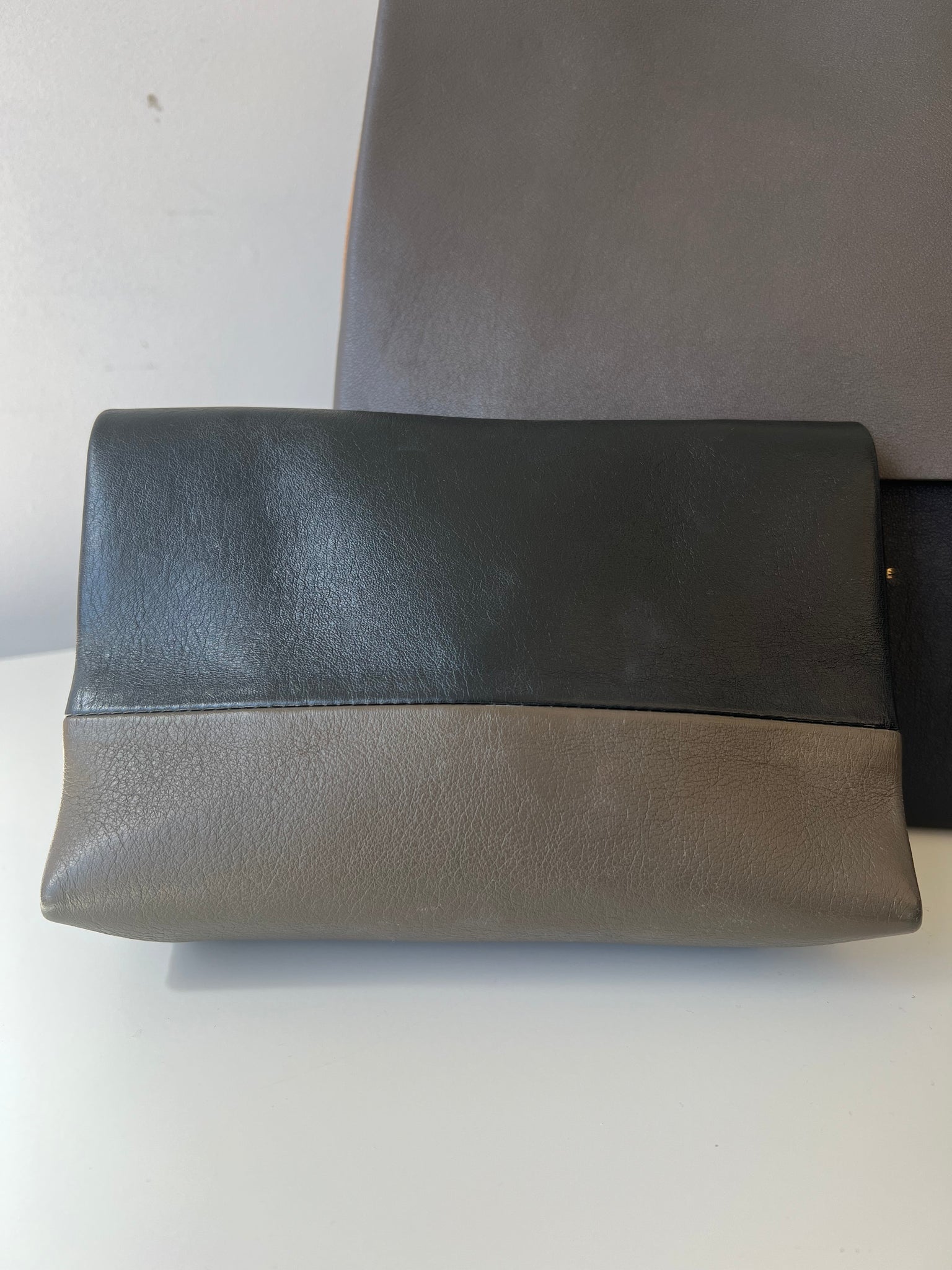 CELINE ALL SOFT TRICOLOR SHOULDER BAG / TAUPE