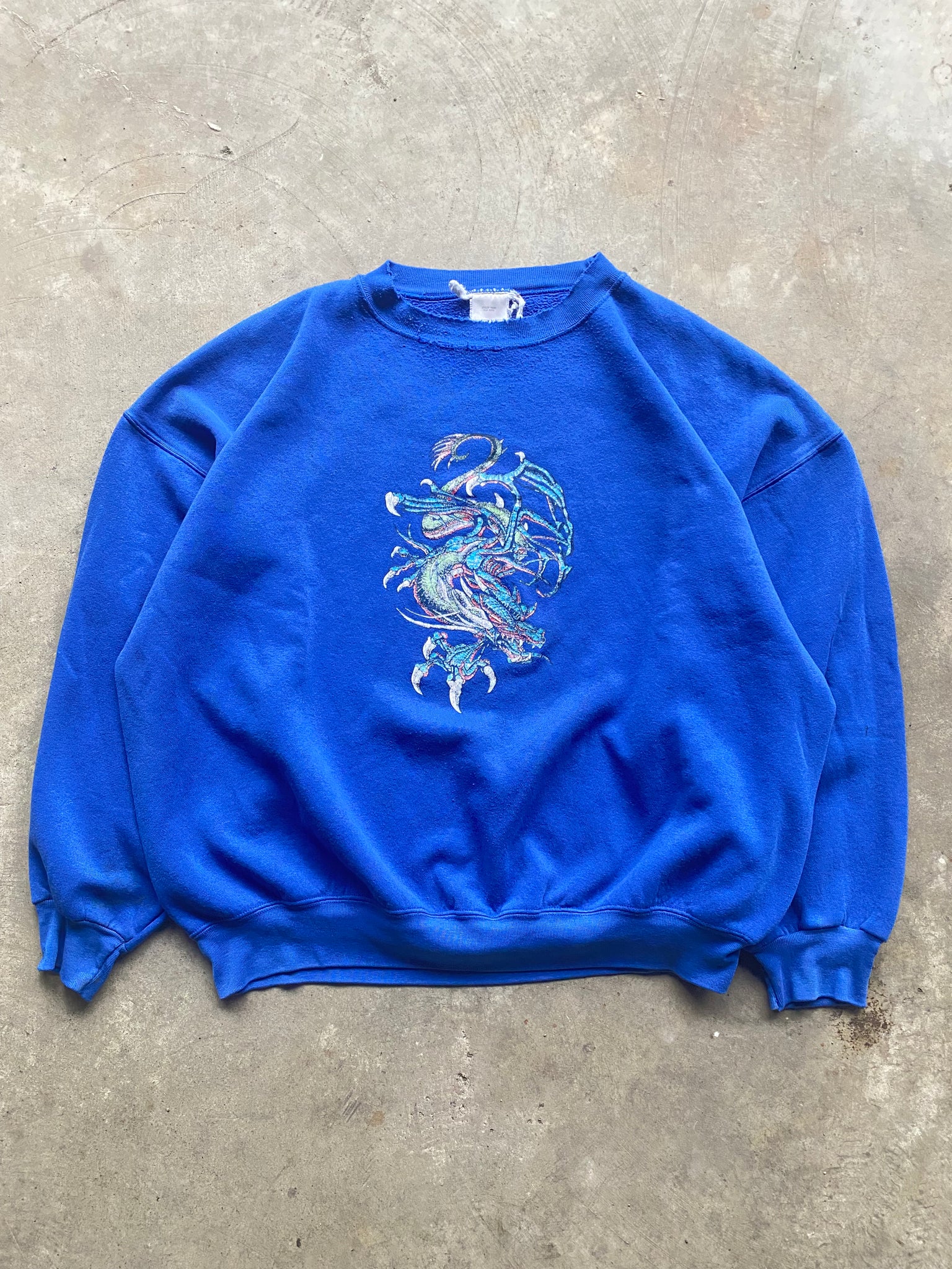 2000S DRAGON ARTWORK CREWNECK / XXLARGE