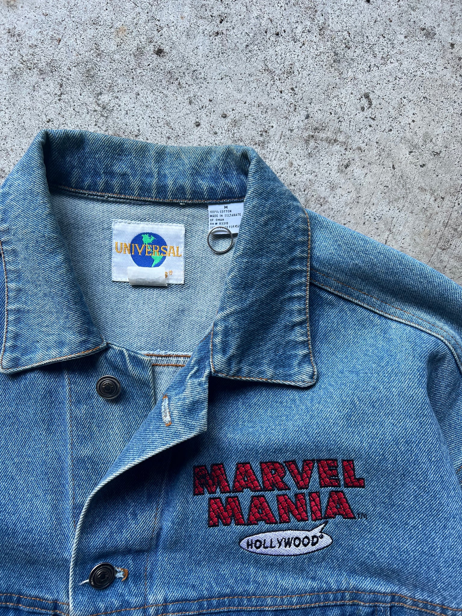 MARVEL SPIDERMAN DENIM JACKET / MEDIUM