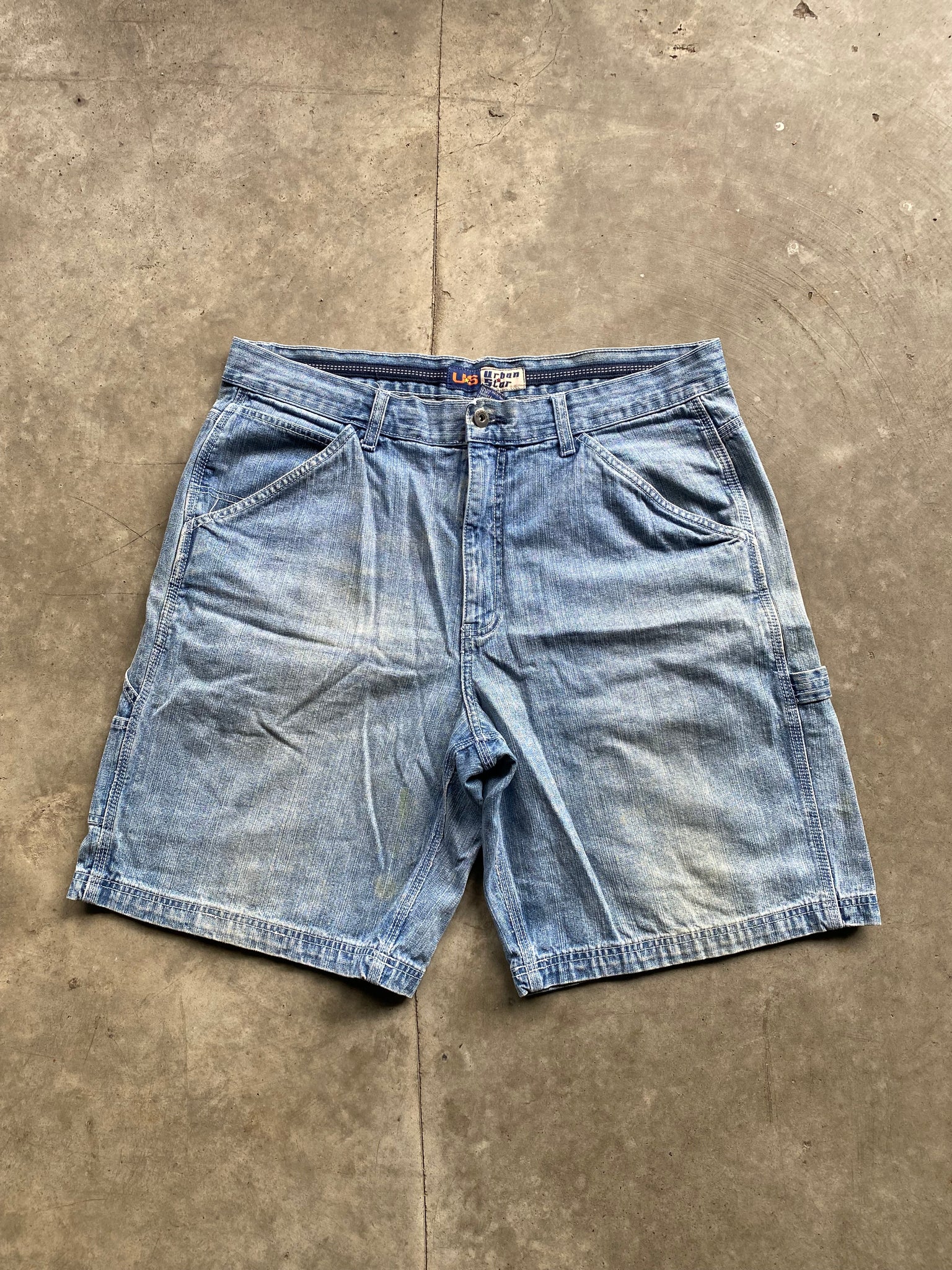 URBAN STAR LIGHTWASH JORTS / 38