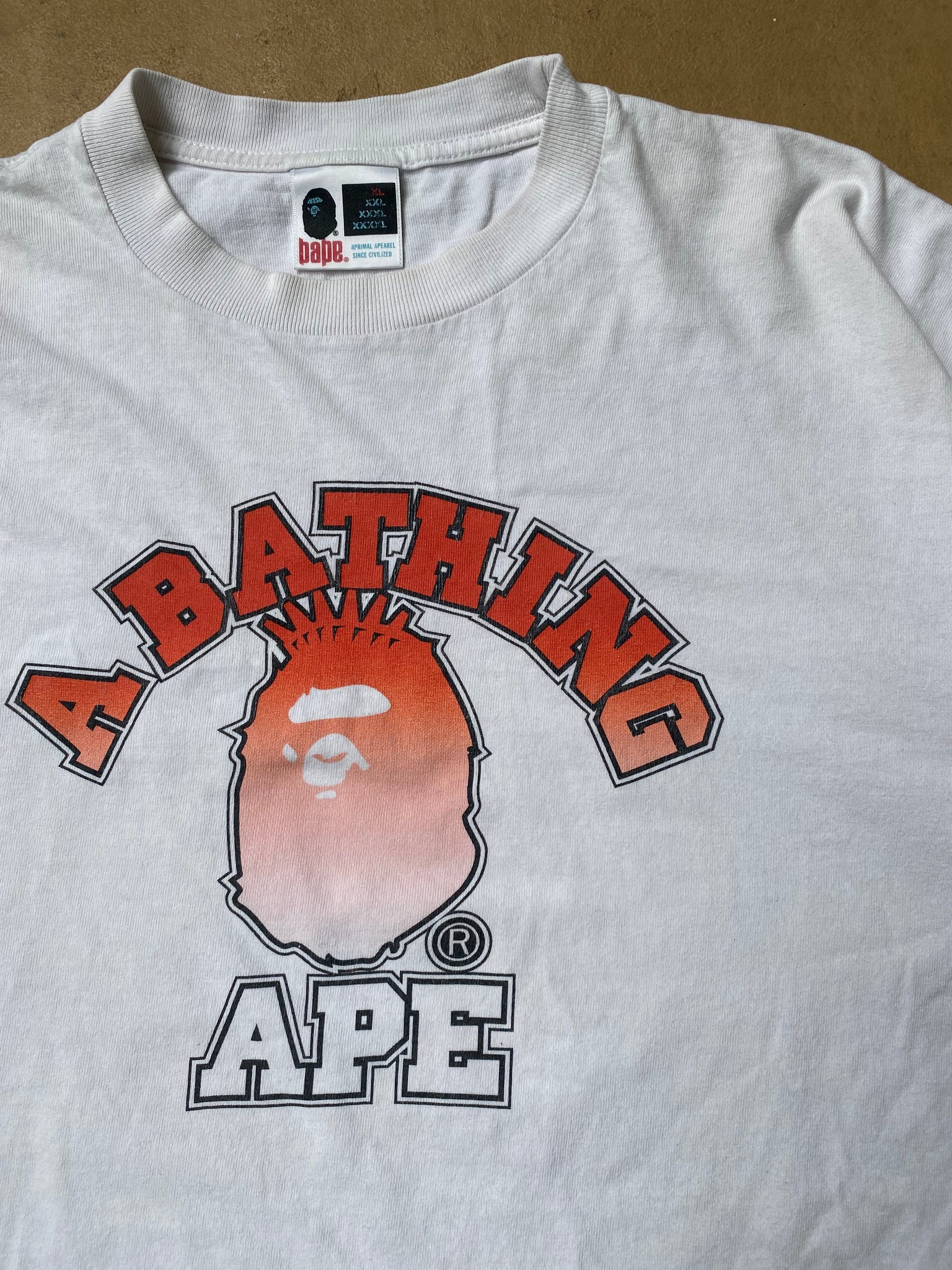 A BATHING APE OMBRE TSHIRT / XLARGE