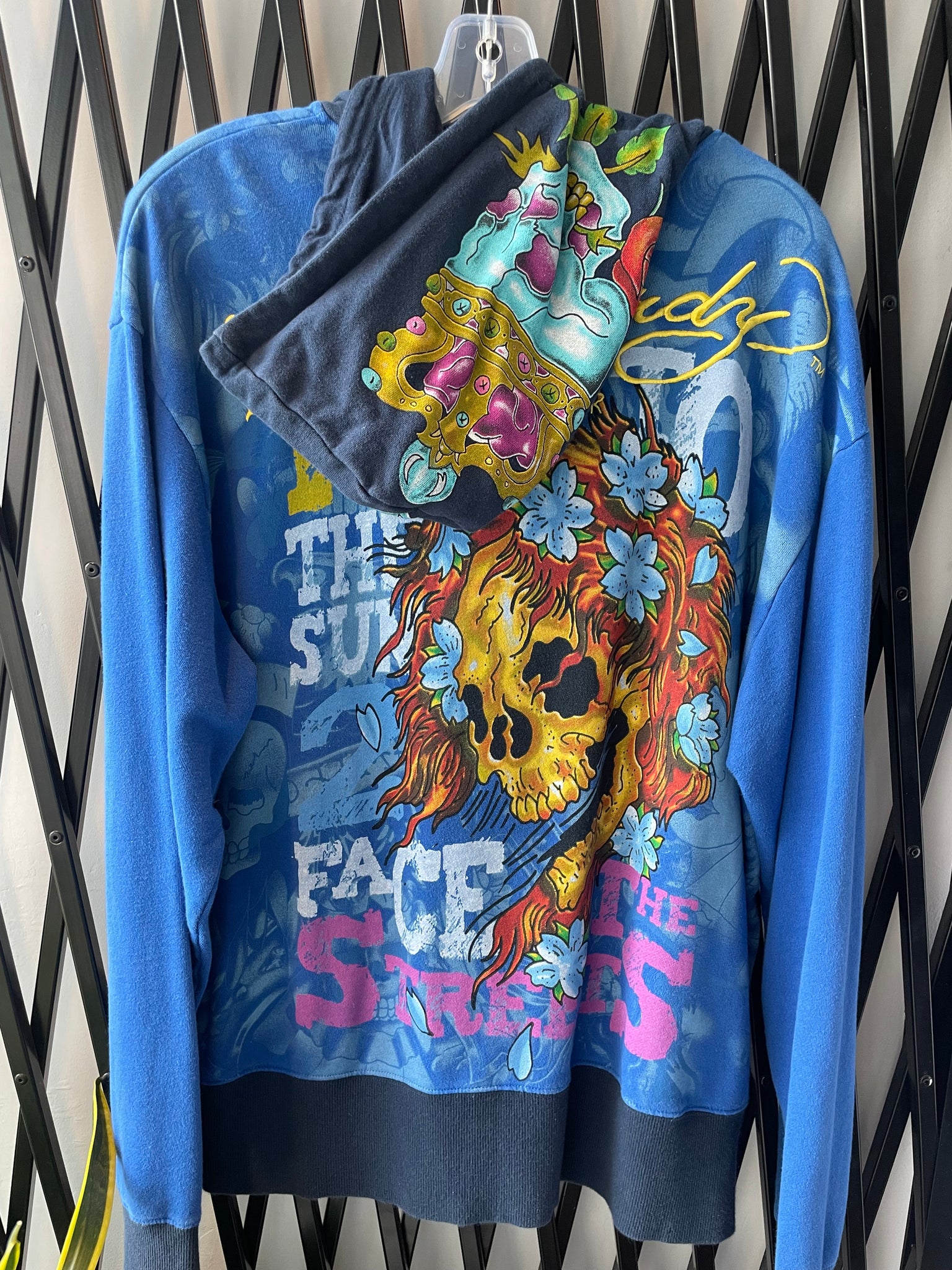 ED HARDY ALOHA HOODIE / XXLARGE