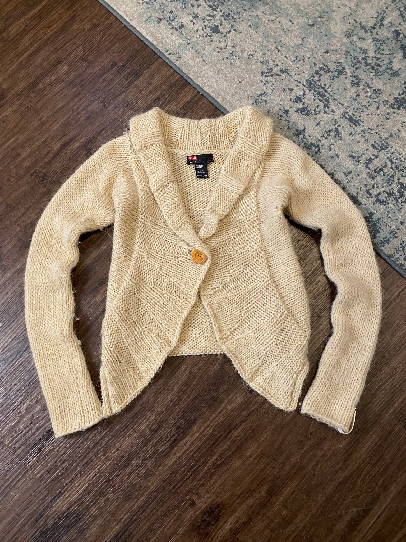 Diesel wool knit cardigan / small