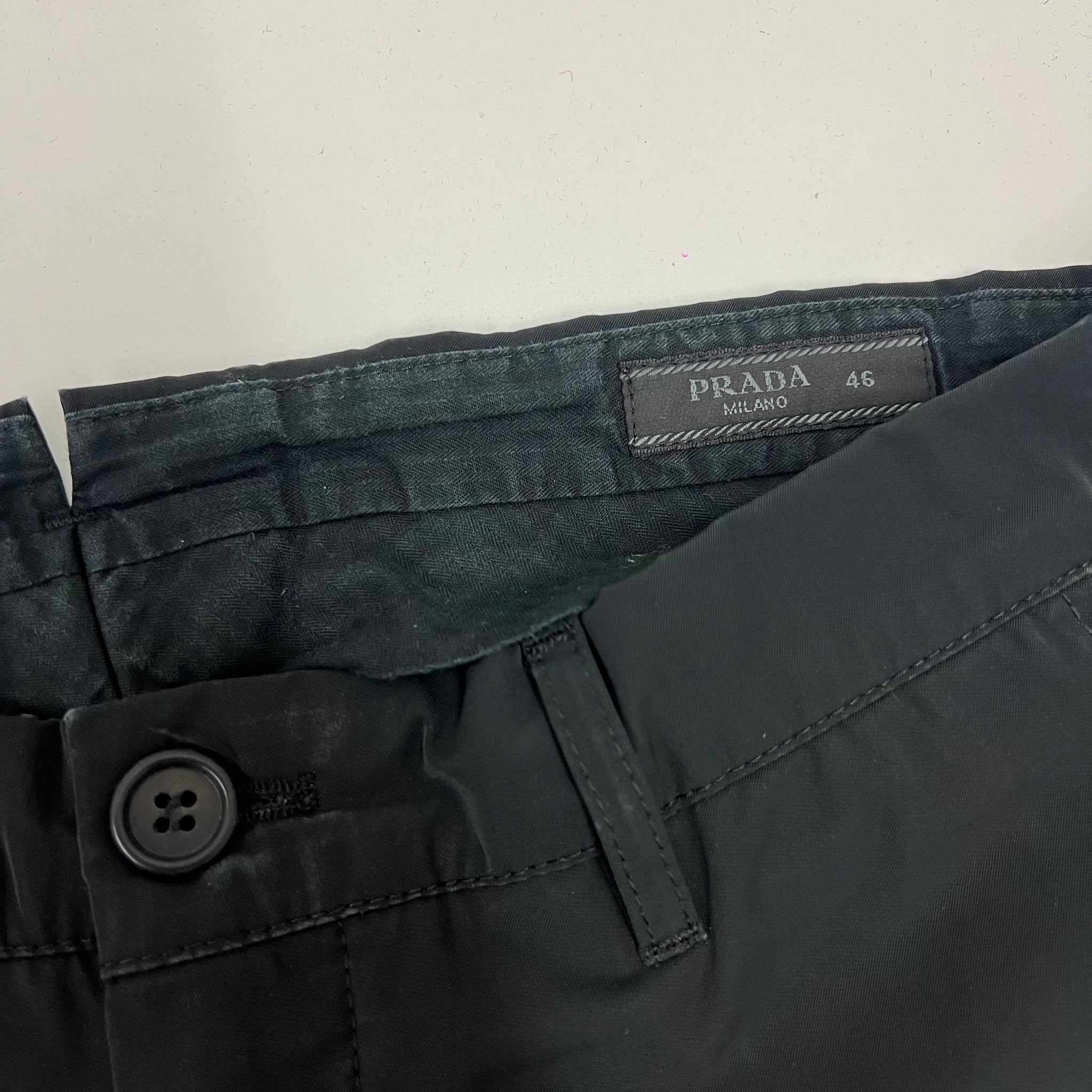 Prada nylon dress pants / 30