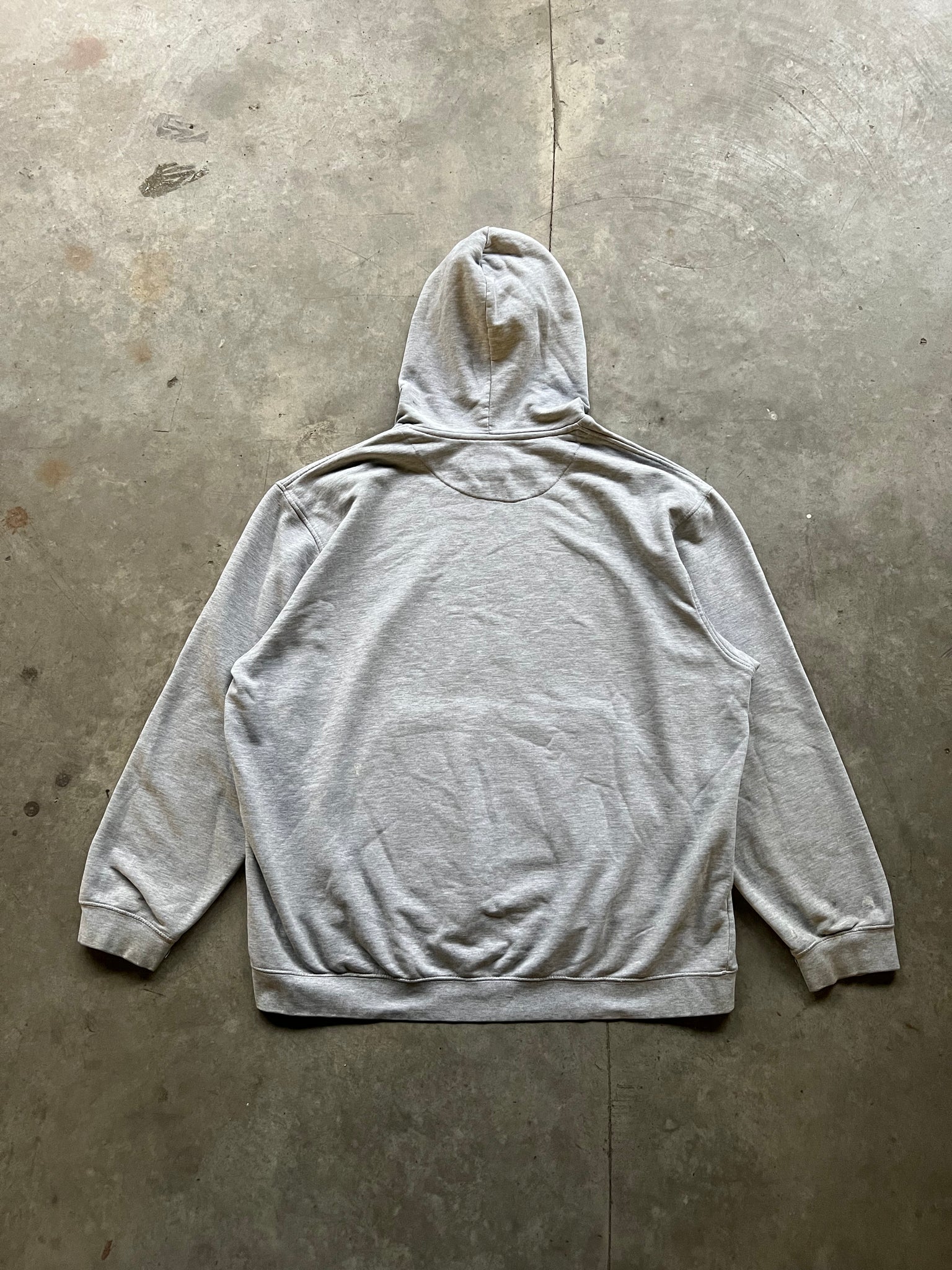 NIKE GREY CHEST LOGO HOODIE / XXLARGE