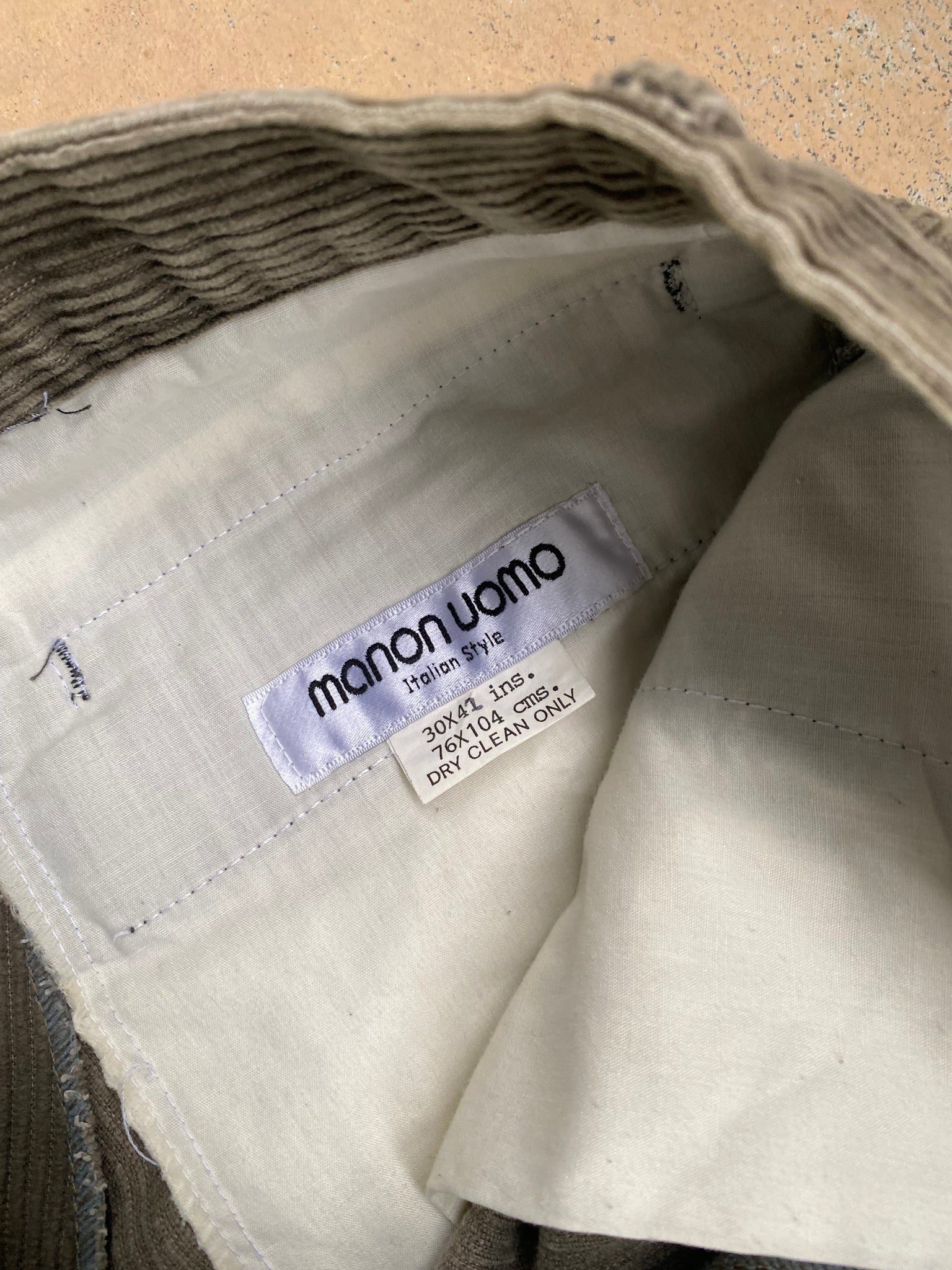 MANON OLIVE CORDUROY TROUSERS / 29X28 – Fish Market Studio