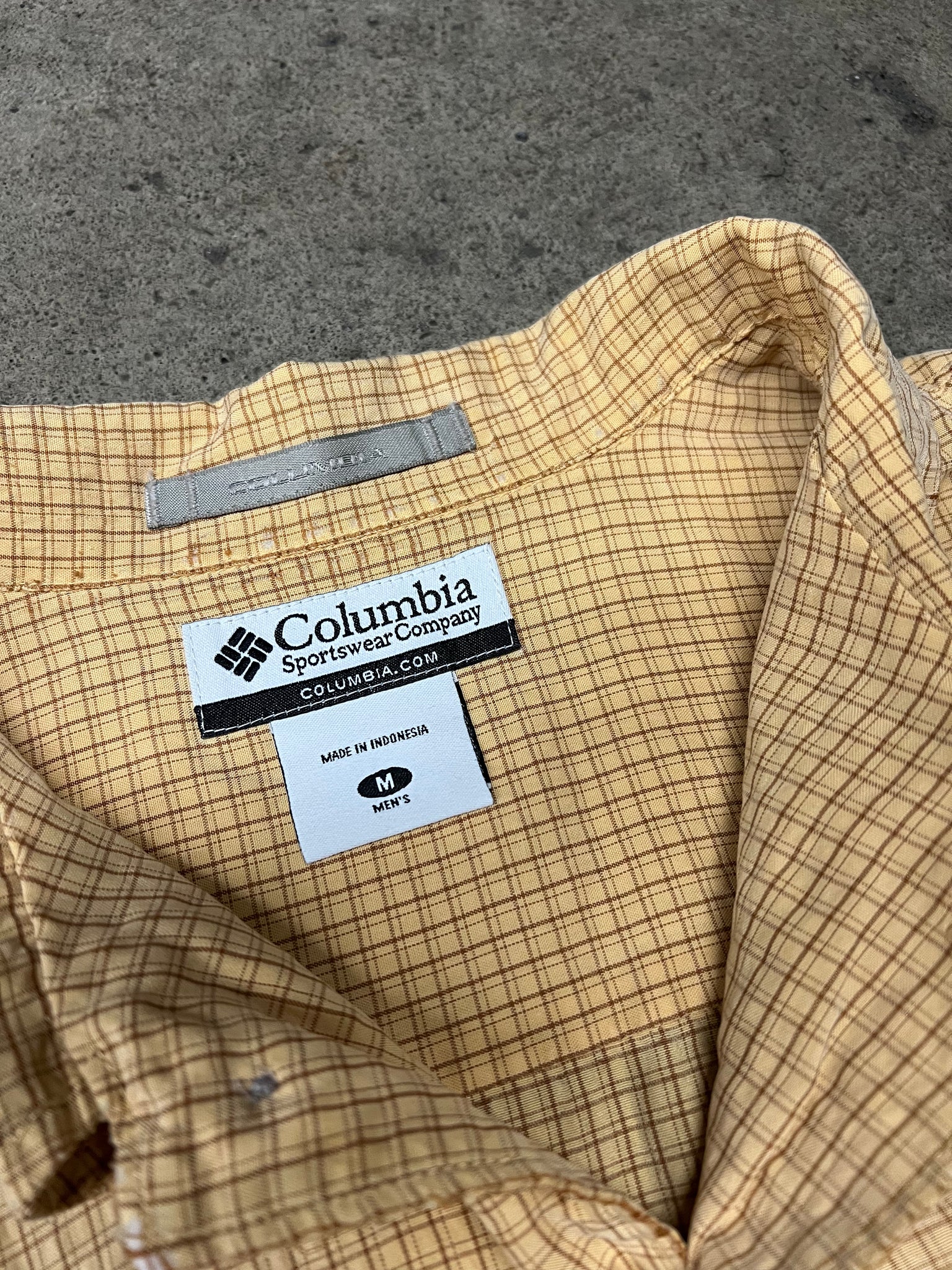 CROPPED COLUMBIA CAMP SHIRT / MEDIUM