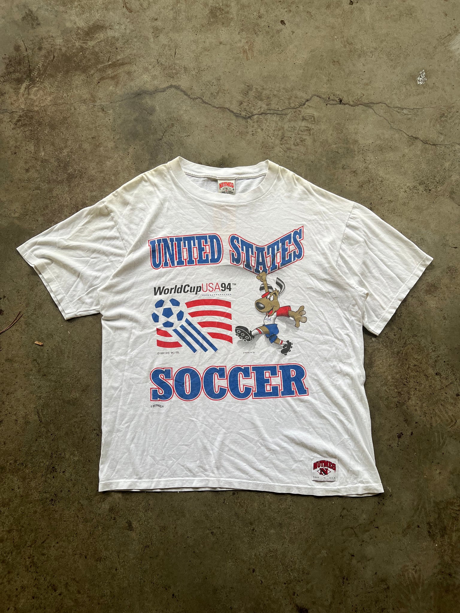 1990s USA WORLD CUP SOCCER TEE / XLARGE