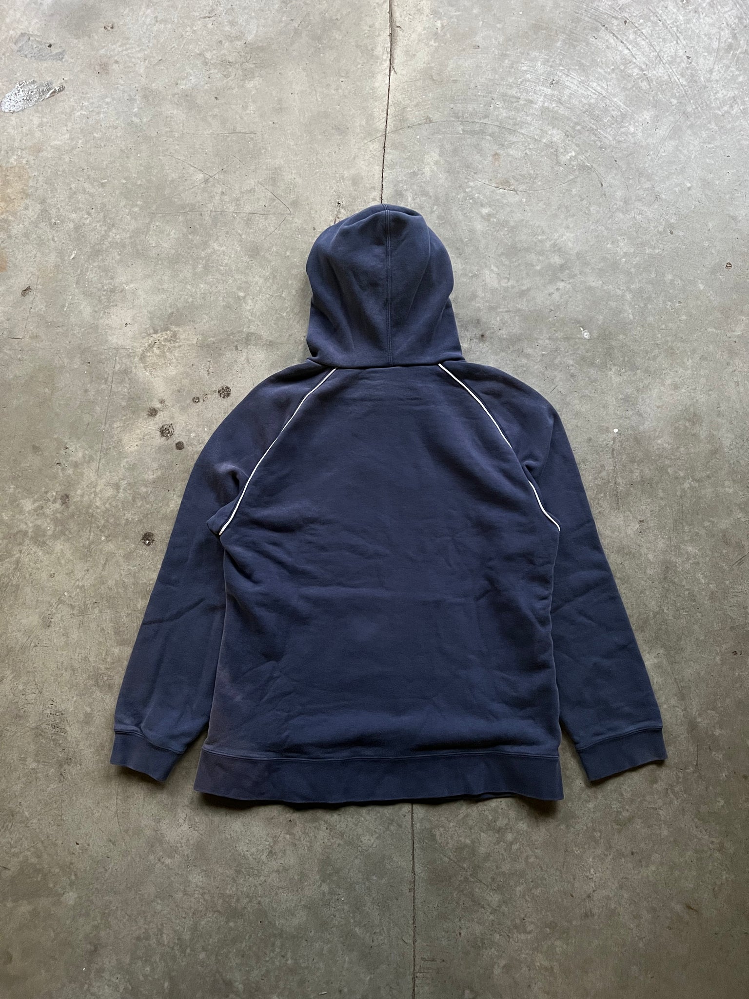 NIKE NAVY MESH HOODIE / SMALL