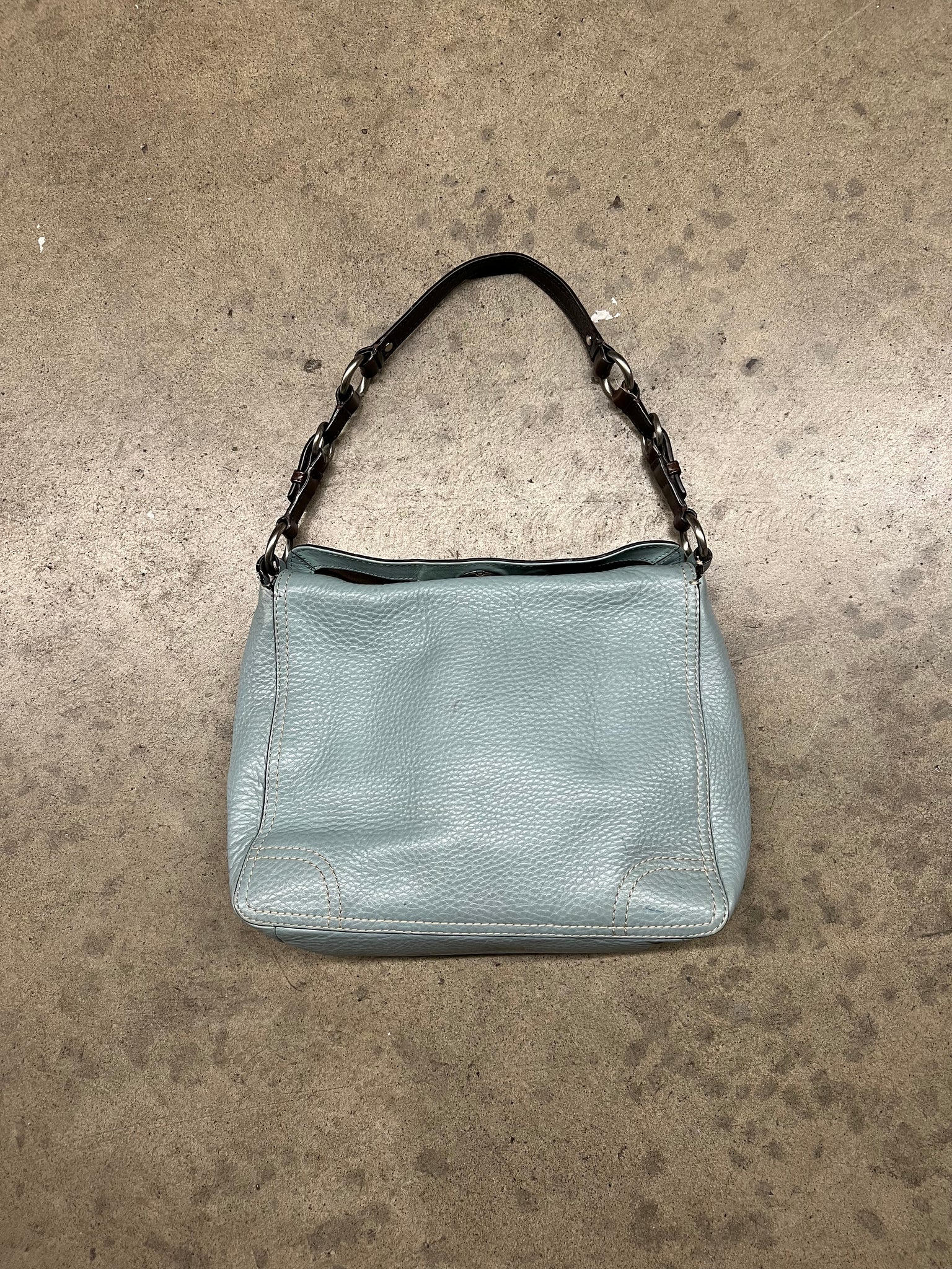 COACH LEATHER BAG / BLUE