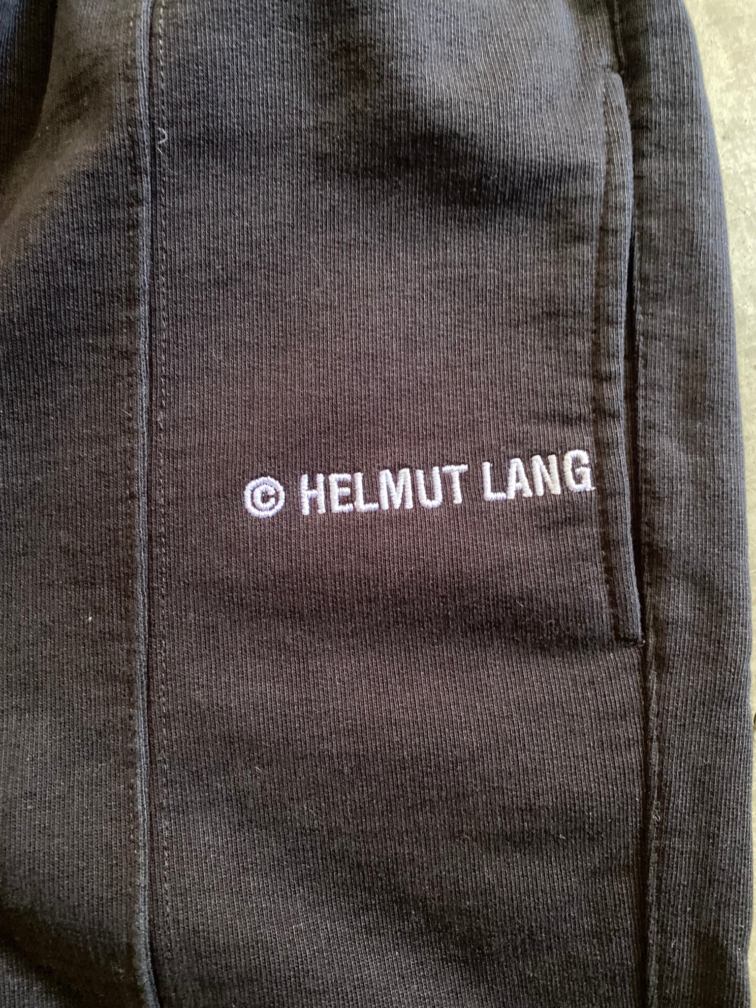 HELMUT LANG BLACK JOGGERS / XSMALL