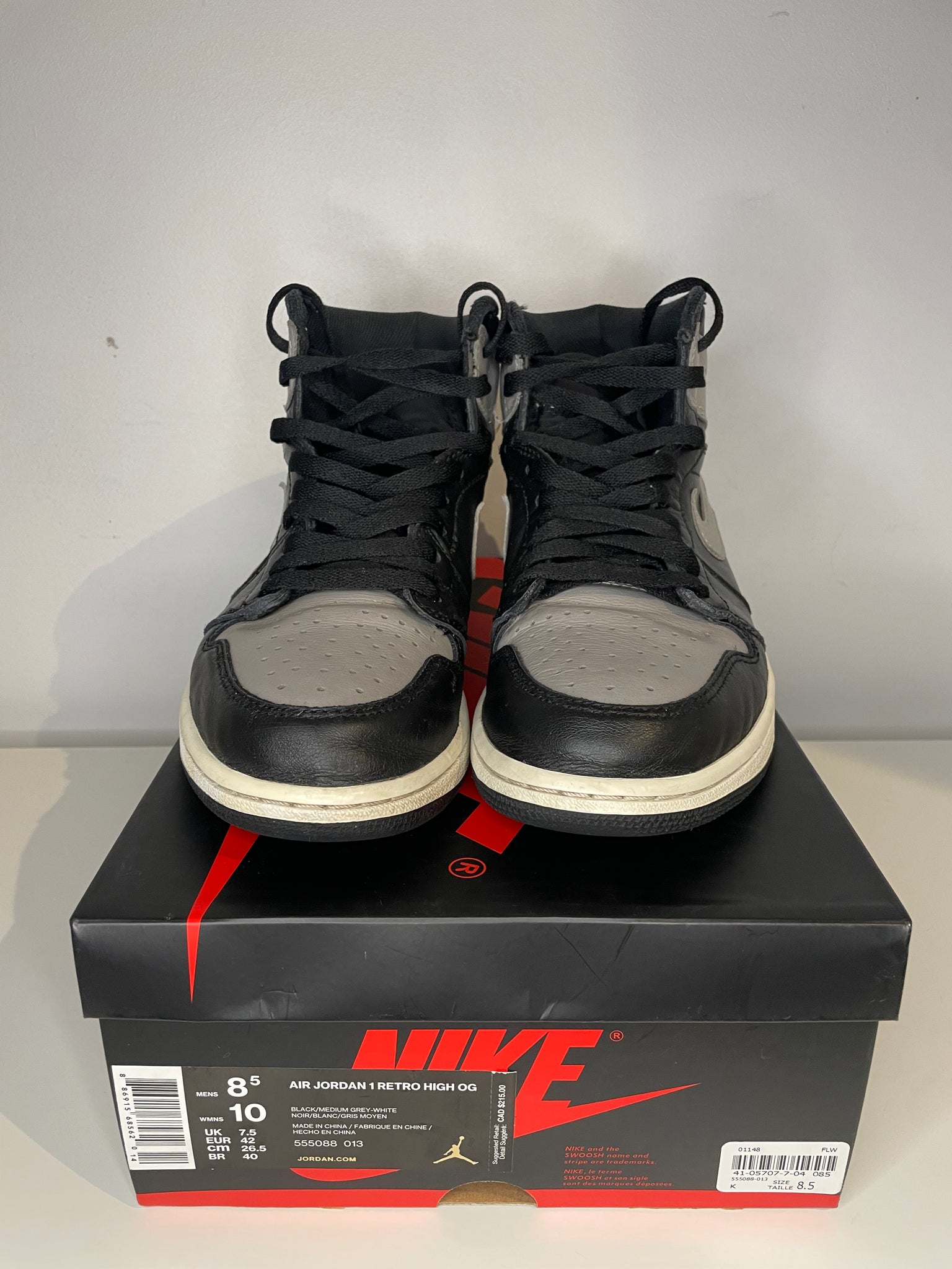 JORDAN 1 “SHADOW” / M8.5