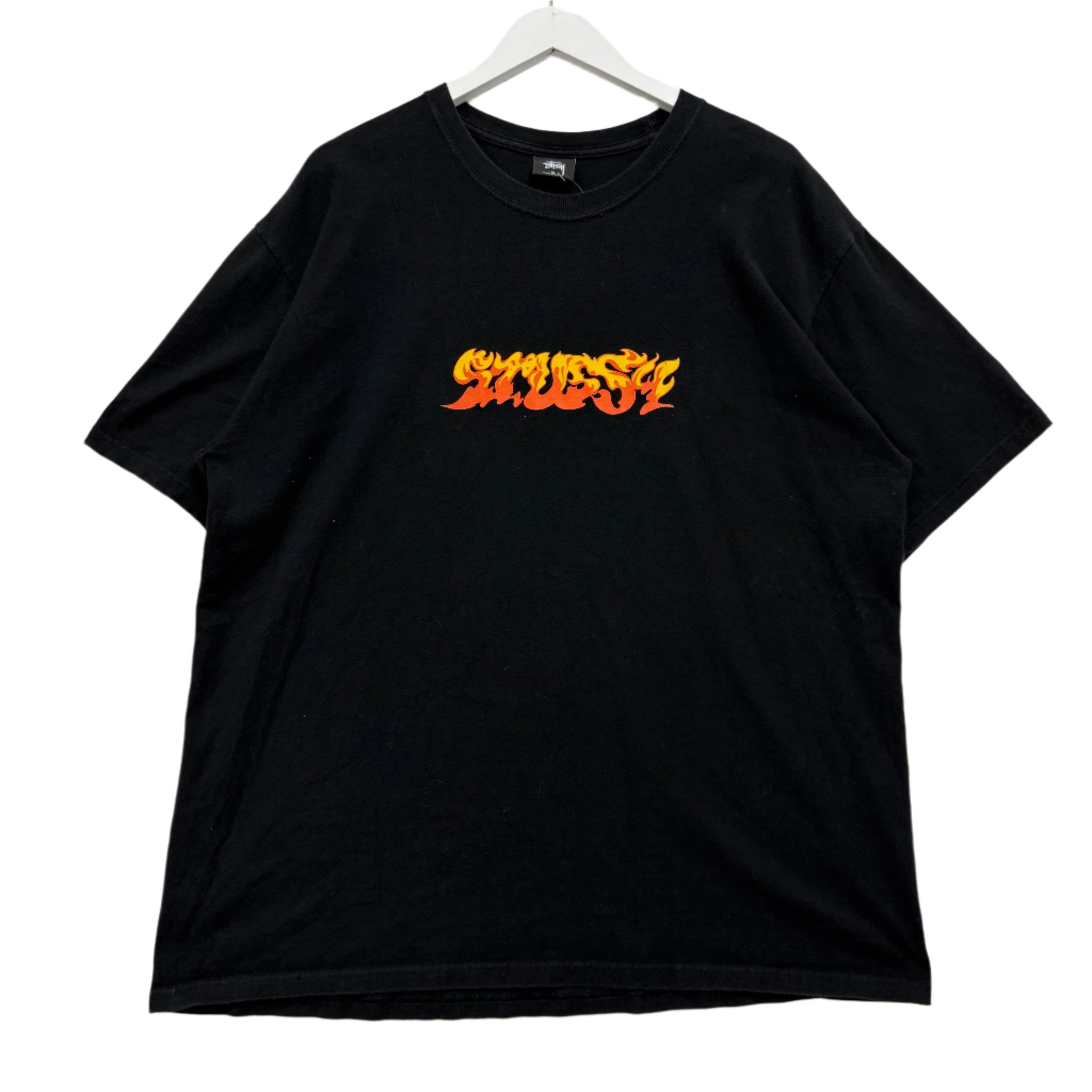Stussy flame logo tee vancouver streetwear vintage fish market studio 