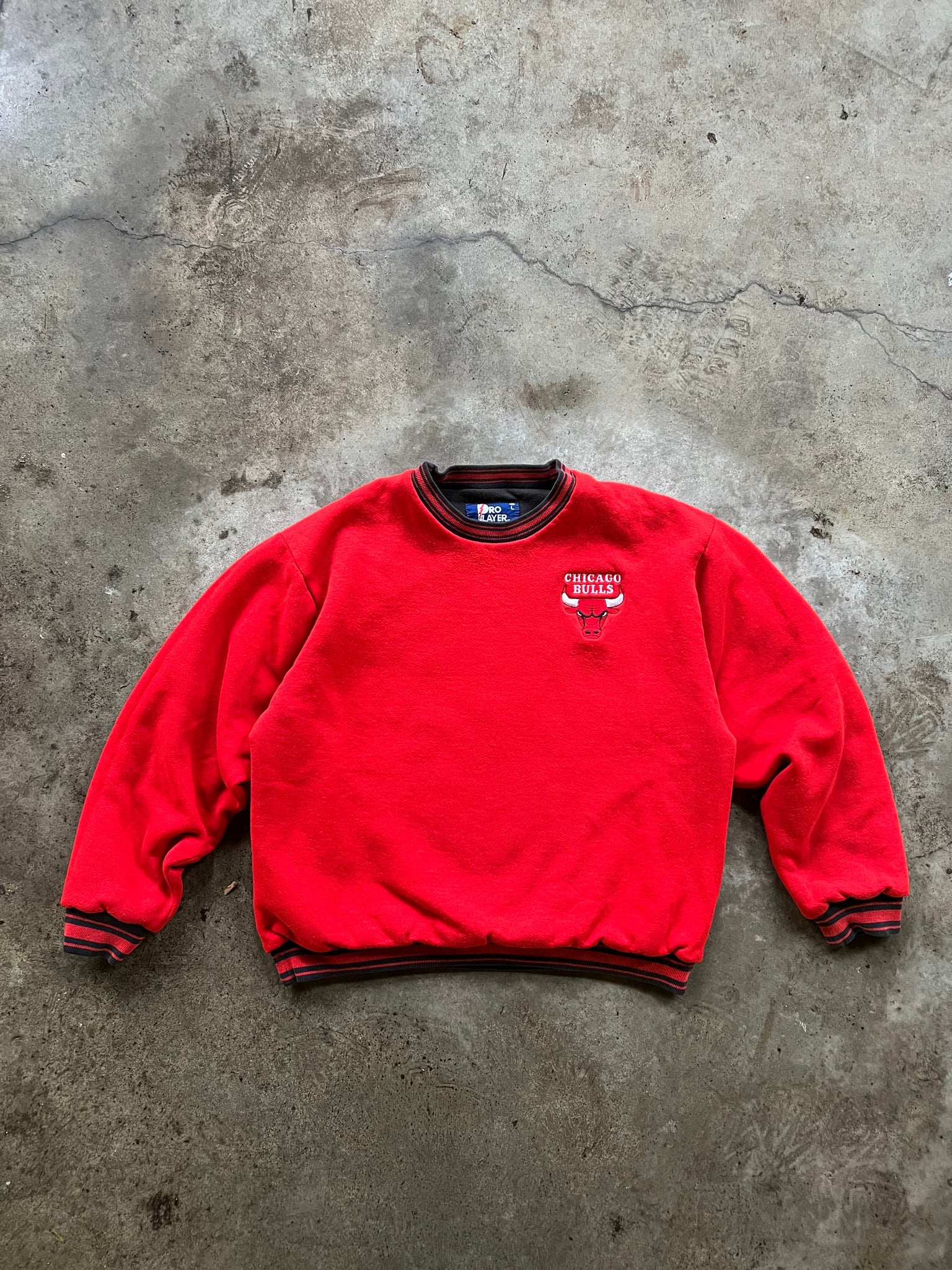 CHICAGO BULLS REVERSIBLE CREWNECK / LARGE