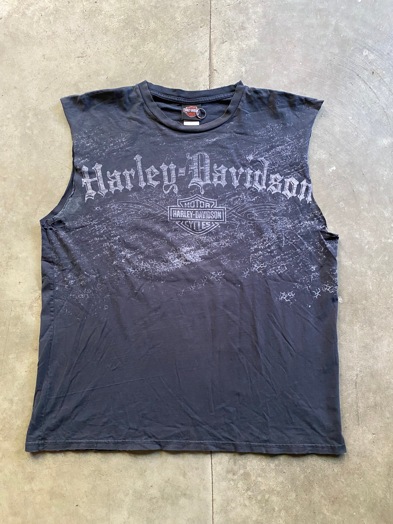 HARLEY YORKTON GRUNGE CUTOFF / XXLARGE