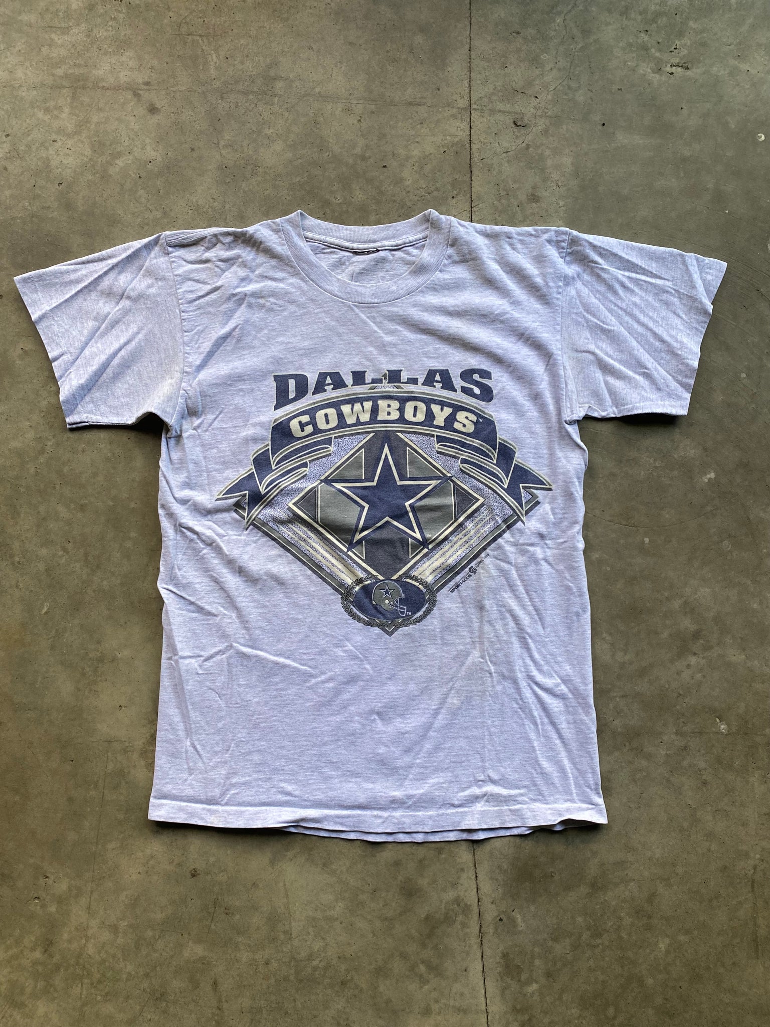 1993 DALLAS COWBOYS GREY TSHIRT / MEDIUM