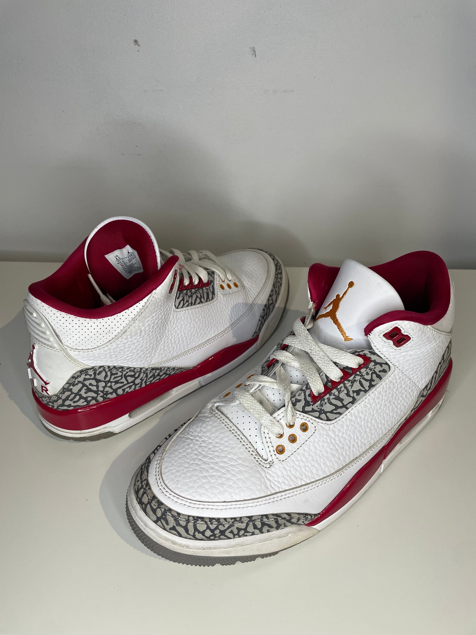 JORDAN 3 "CARDINAL" / M8.5