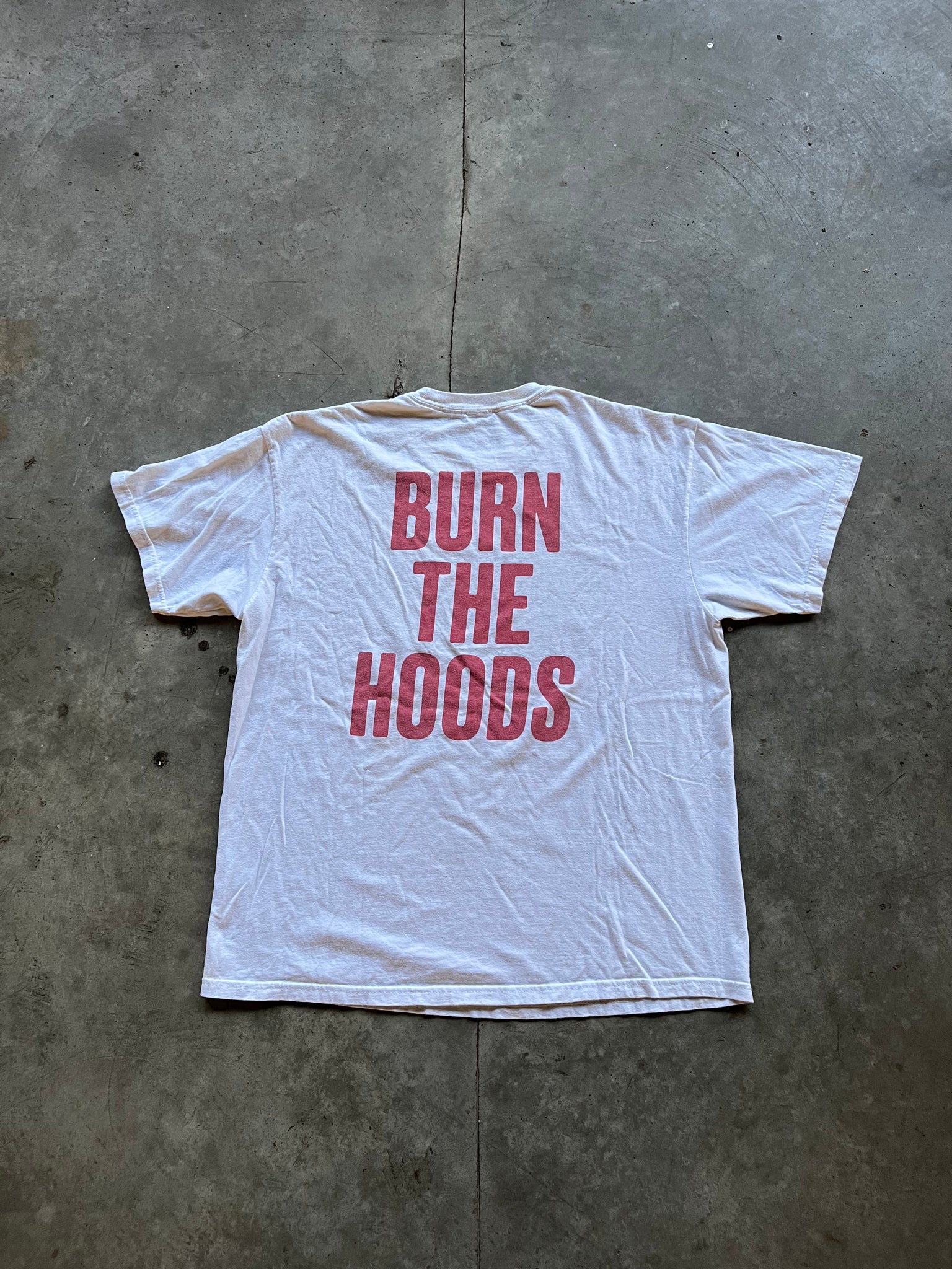 SKI MASK 'BURN THE HOODS' TEE / XLARGE