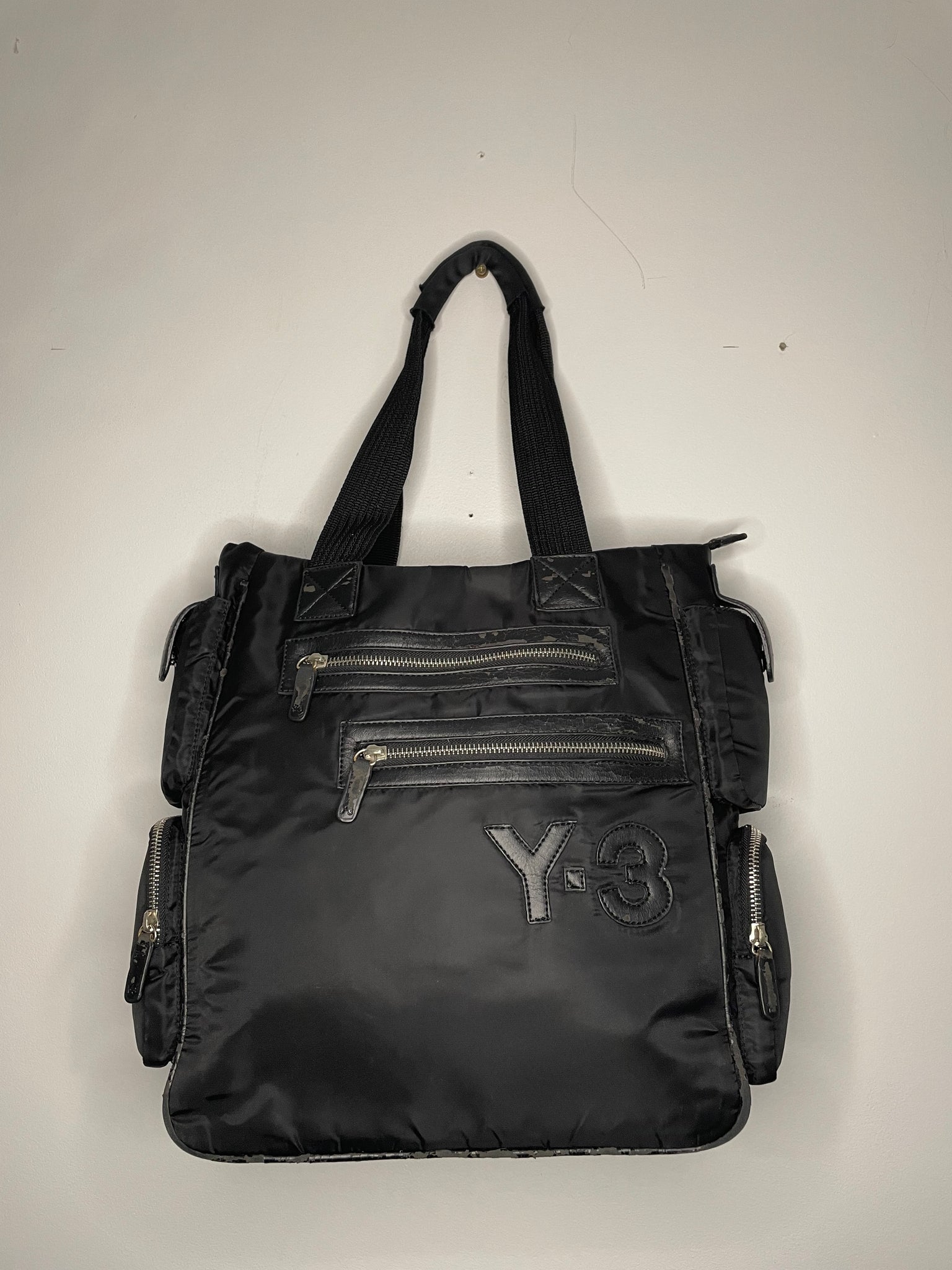 Y-3 Leather Tote Bag