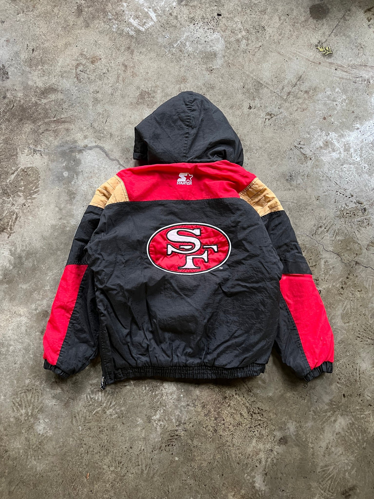 SF 49ERS STARTER PULLOVER JACKET / LARGE