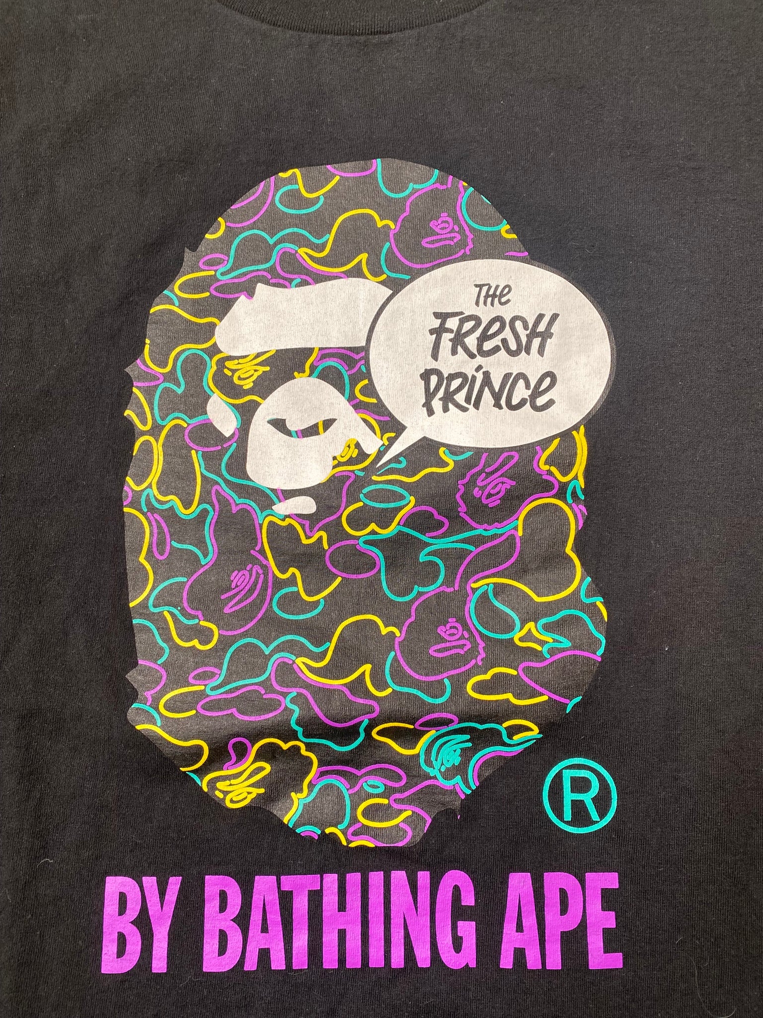 A BATHING APE FRESH PRINCE TSHIRT / XLARGE