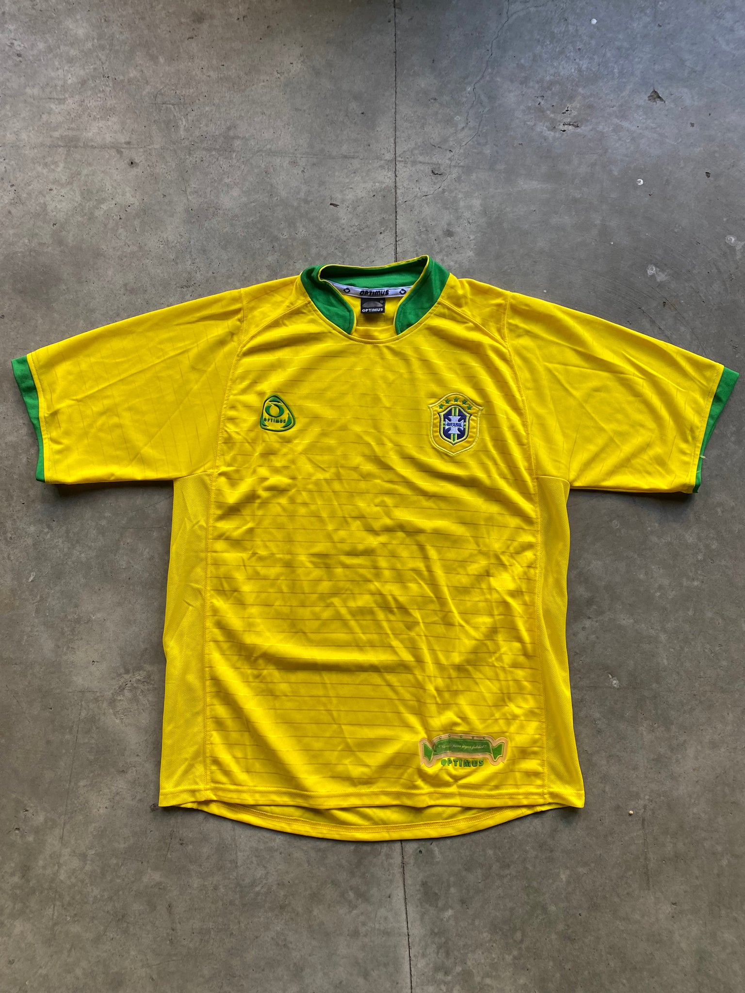 BRASIL SOCCER JERSEY BY OPTIMUS / MEDIUM