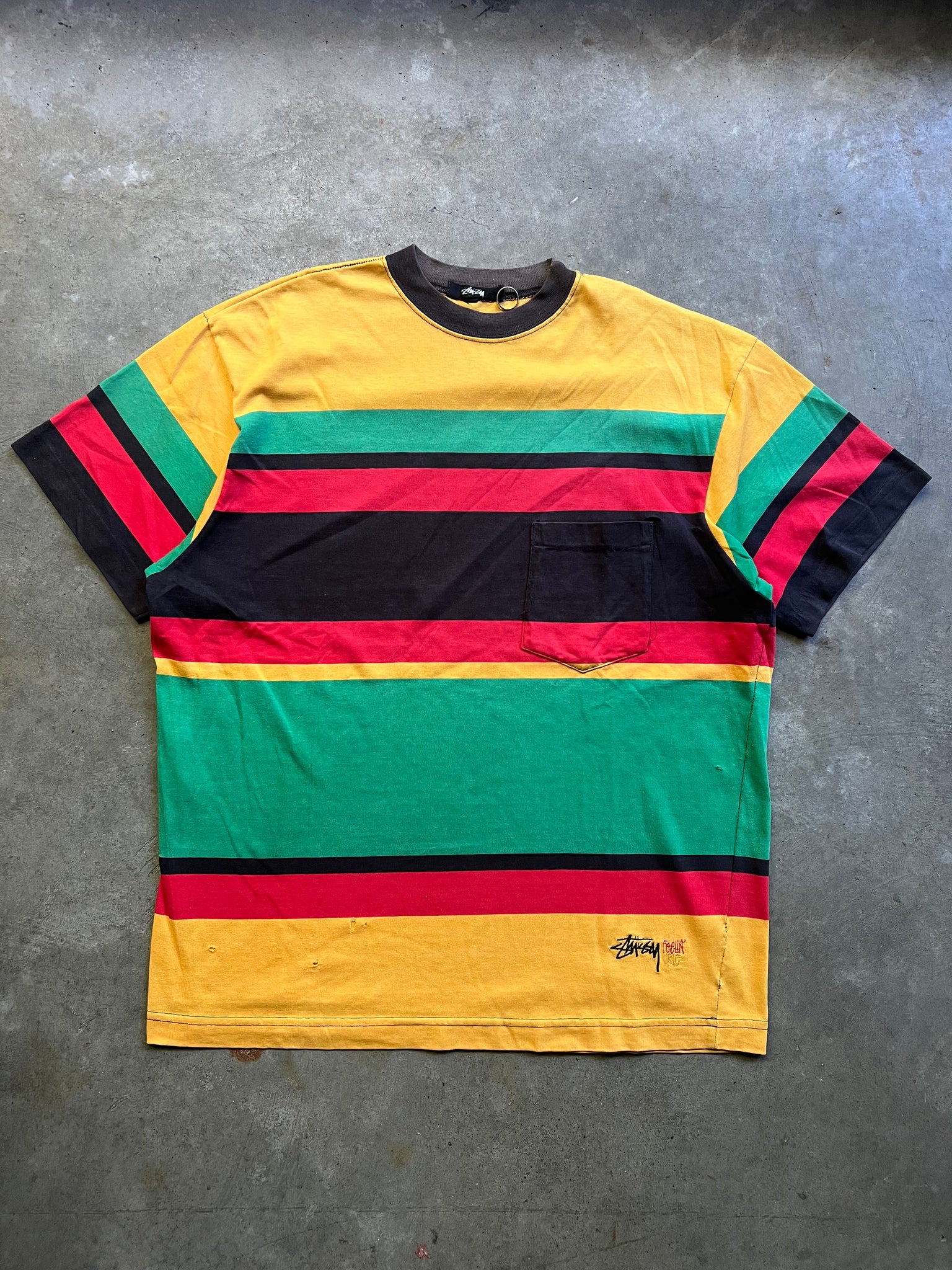 STUSSY 80s FEELING IRIE TSHIRT / XLARGE