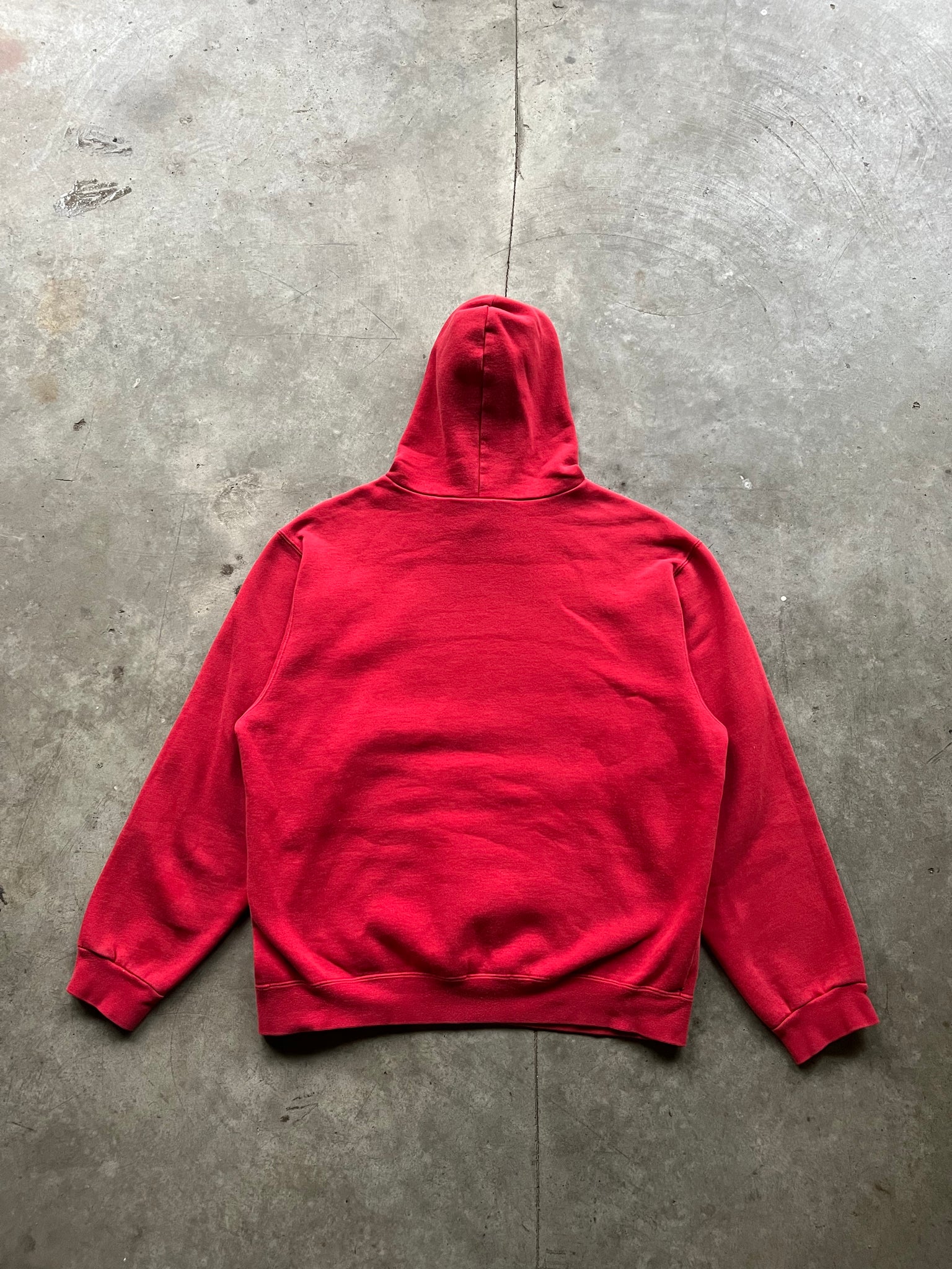 2000S NIKE RED MIDDLE SWOOSH HOODIE / MEDIUM