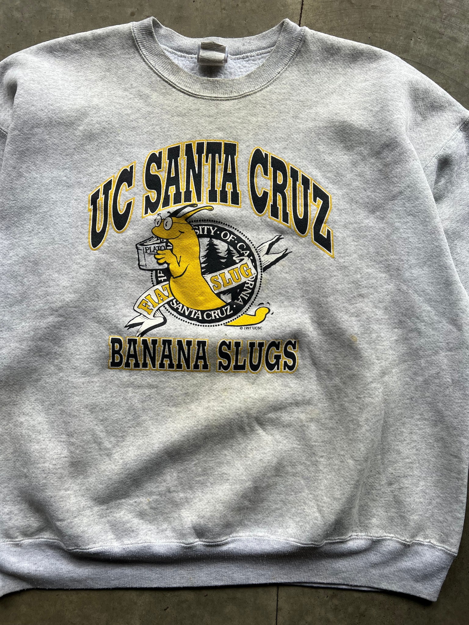 1997 UC SANTA CRUZ BANANA SLUGS CREW / XXLARGE