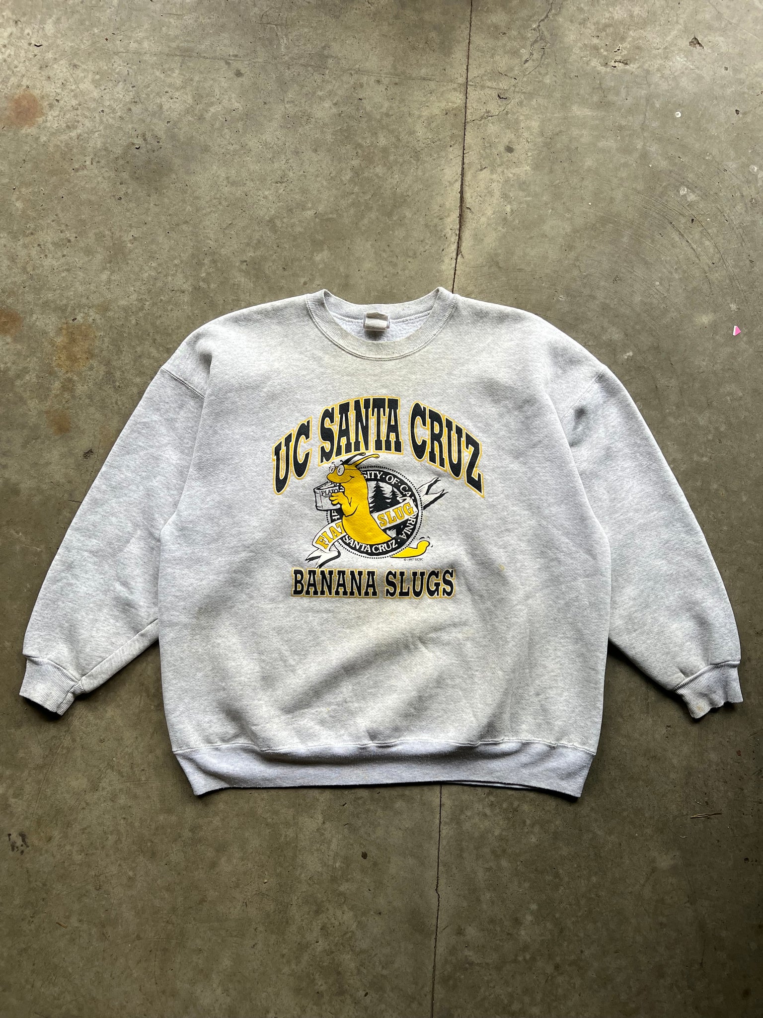 1997 UC SANTA CRUZ BANANA SLUGS CREW / XXLARGE