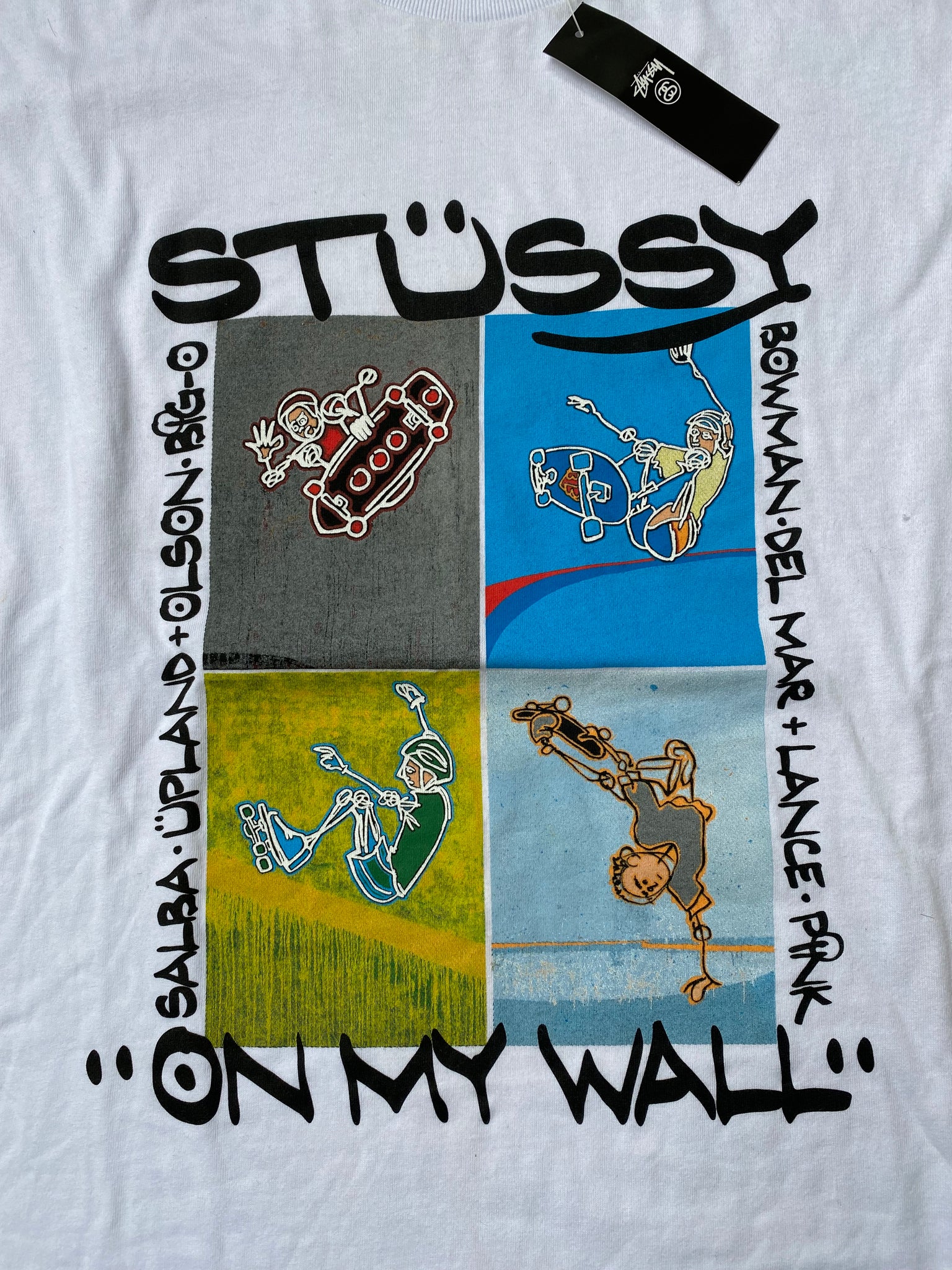 STUSSY ON MY WALL TSHIRT DSWT / LARGE