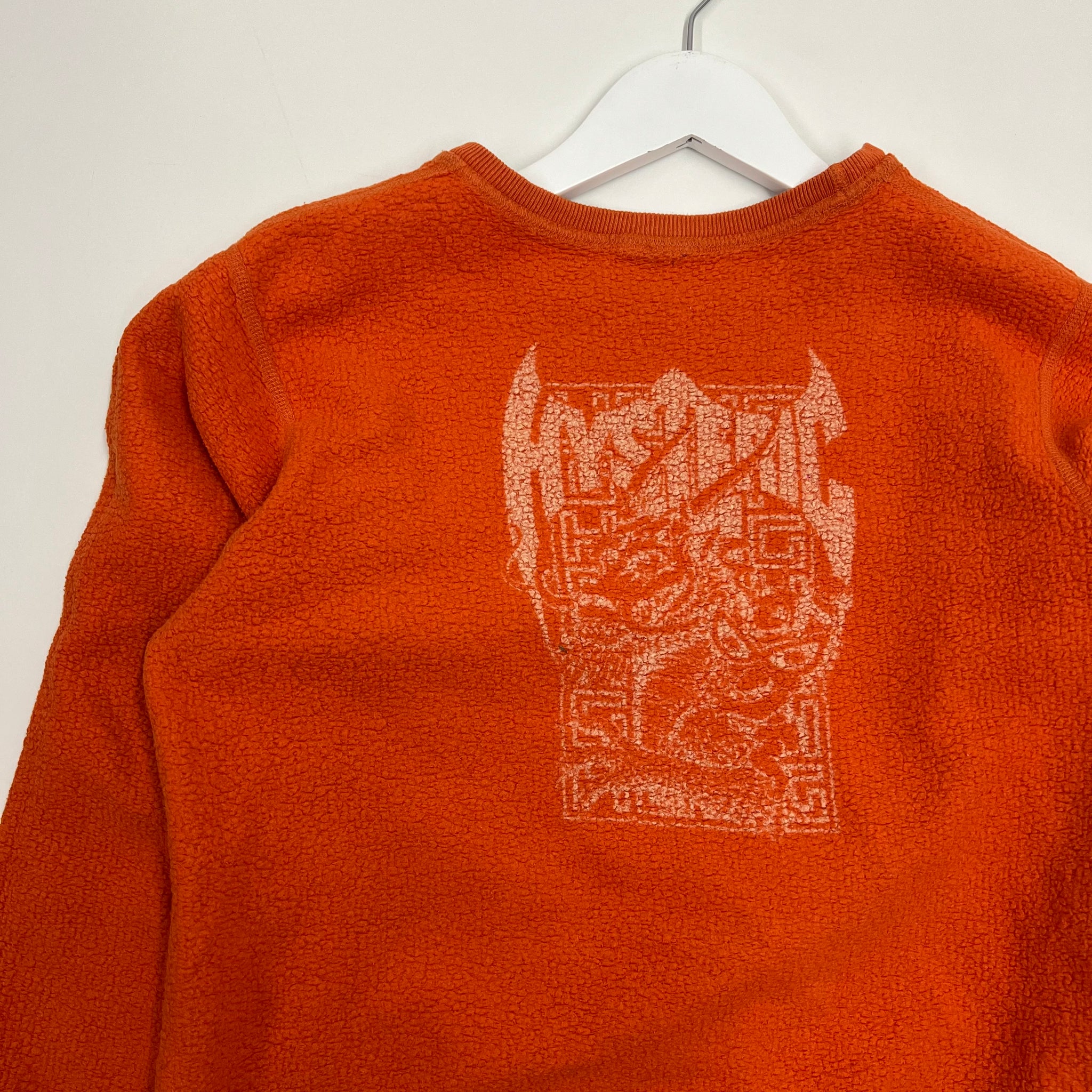 Hysteric Glamour orange reversible dragon crewneck 