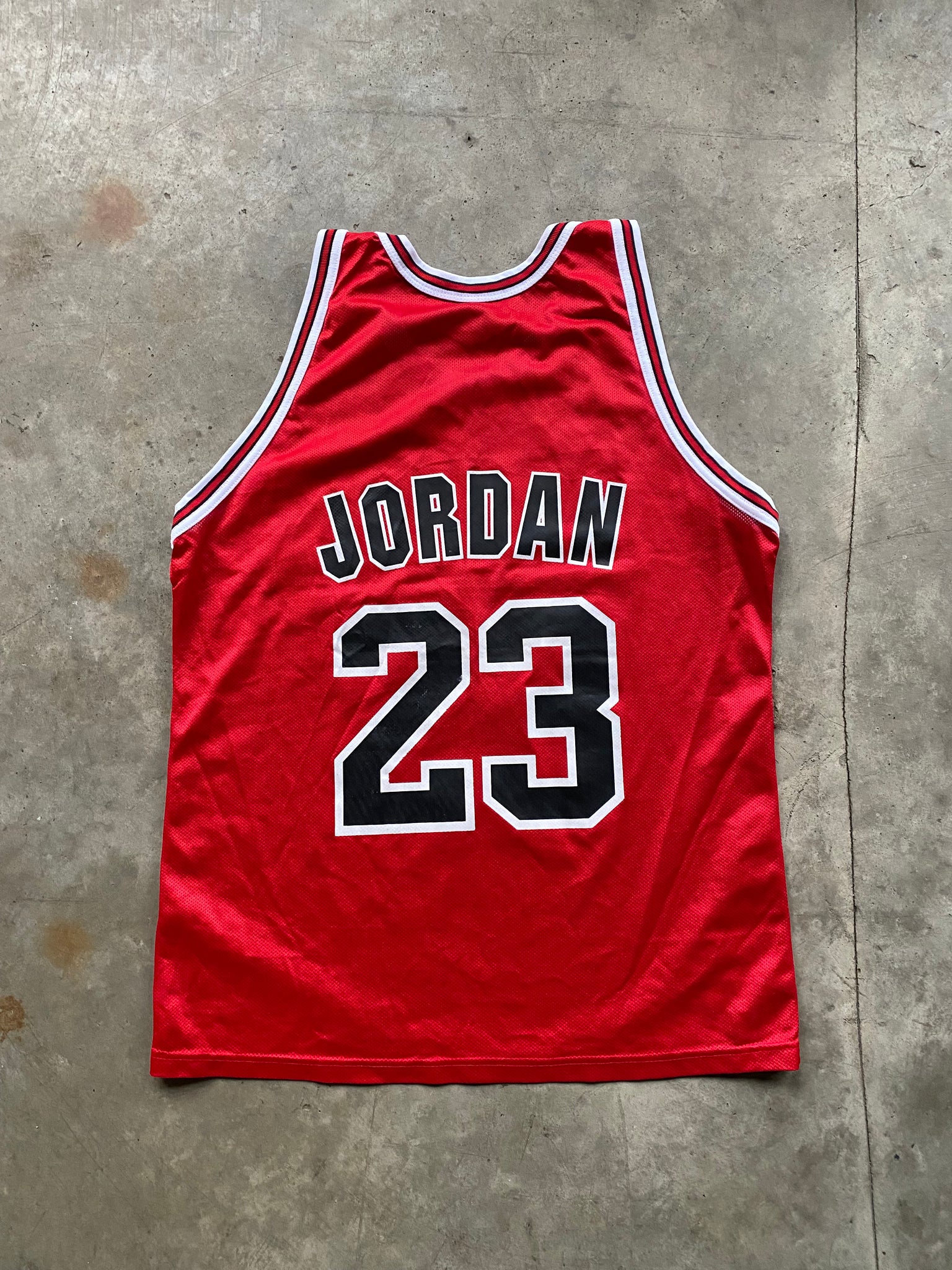 CHAMPION JORDAN BULLS JERSEY / LARGE