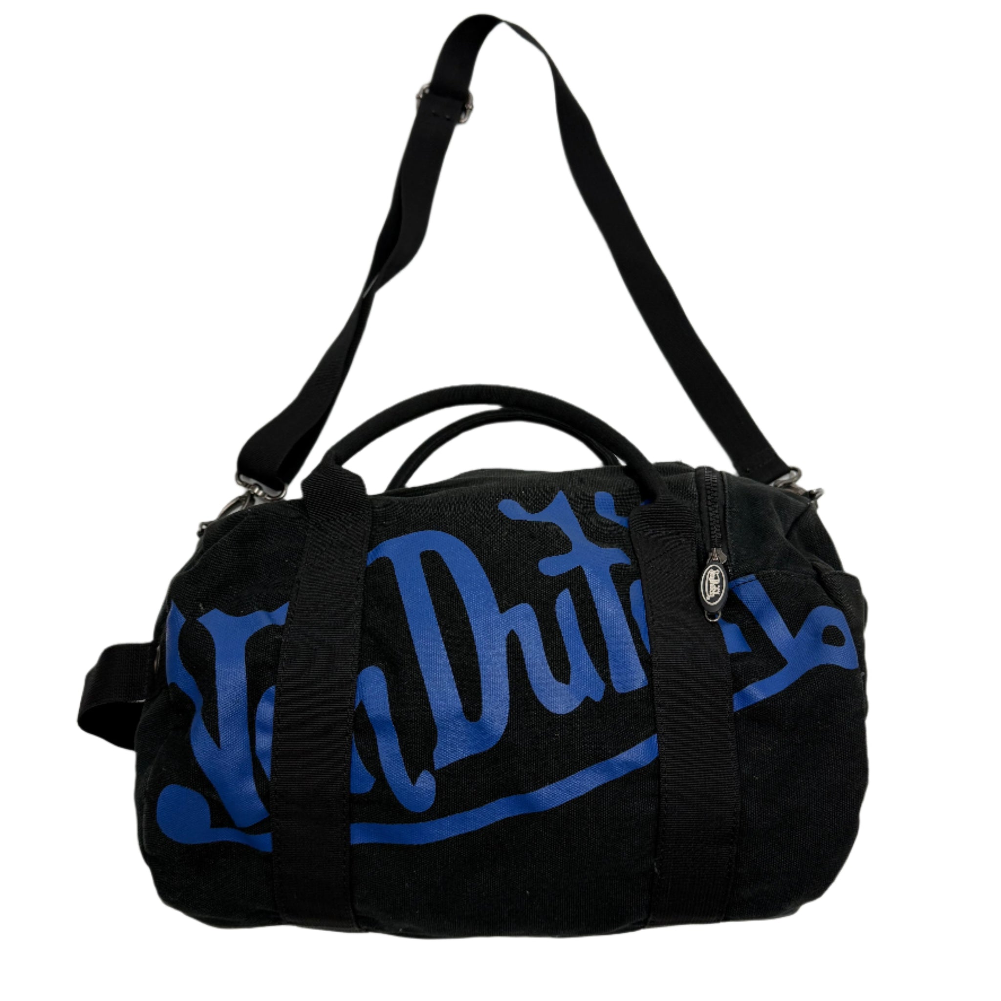 Von Dutch Duffle Bag with Blue Logo Design y2k grunge streetwear
