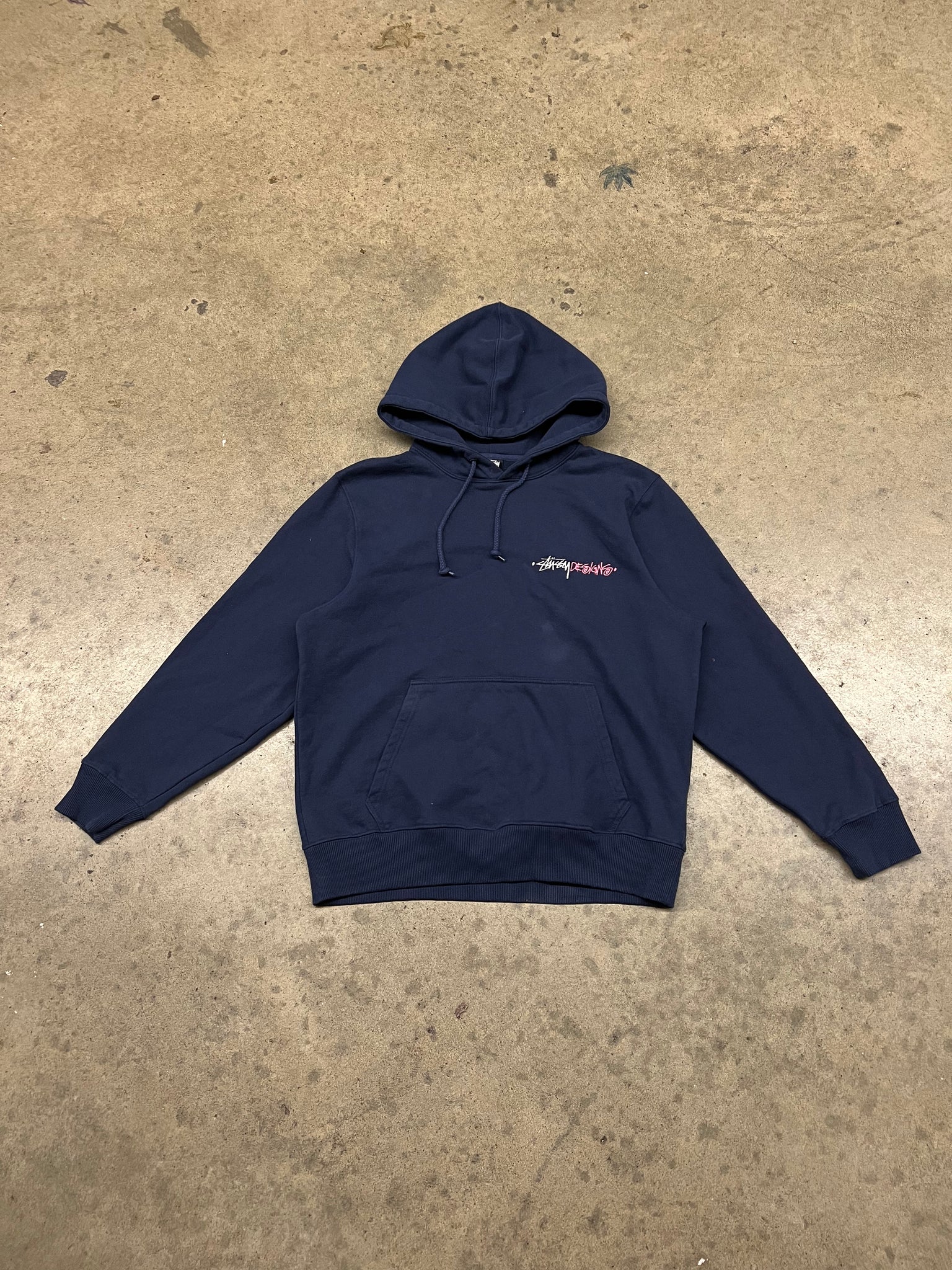 STUSSY "POSTIVE VIBRATIONS" HOODIE / SMALL