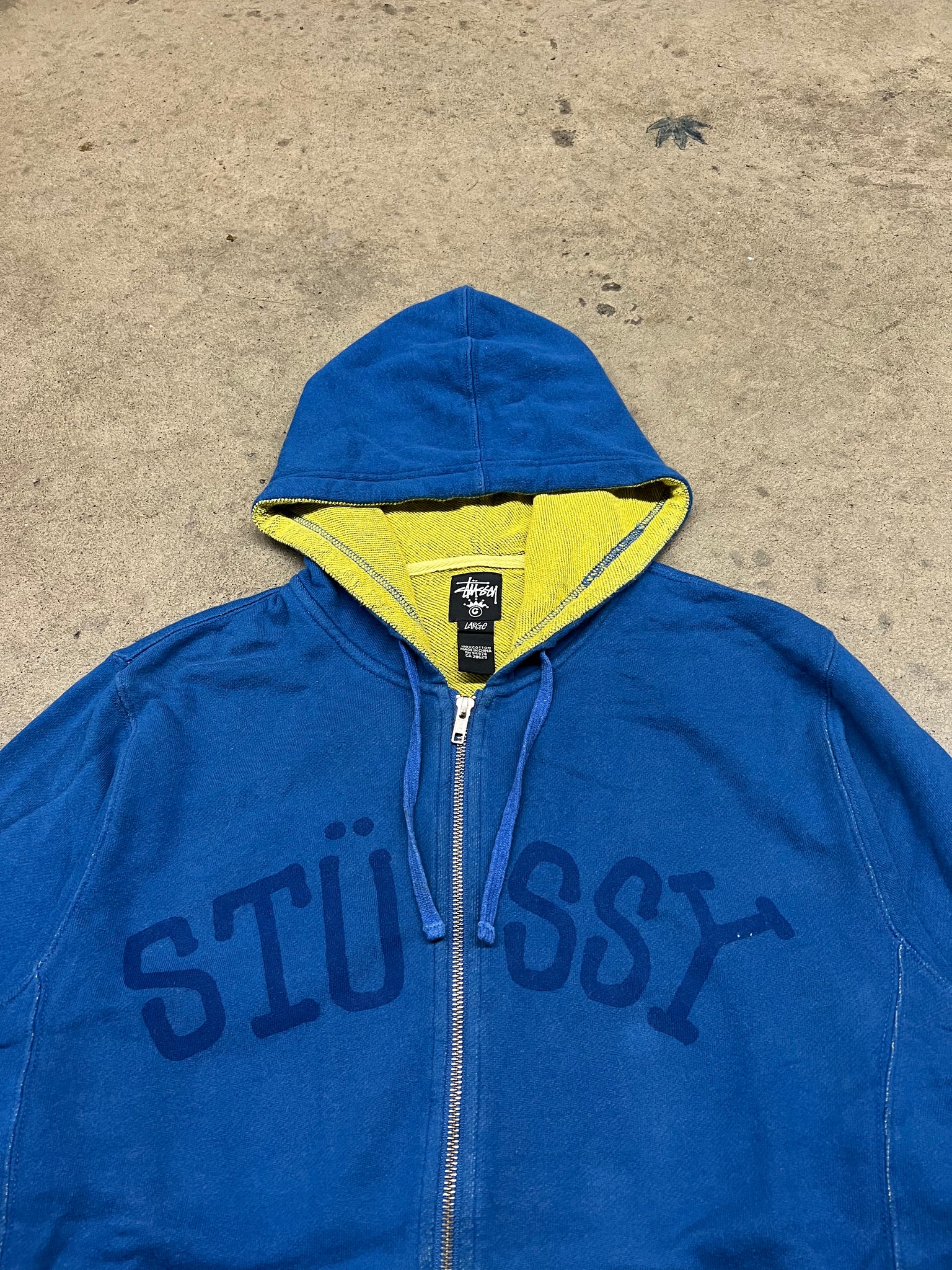 STUSSY ROYAL BLUE ZIPUP / LARGE