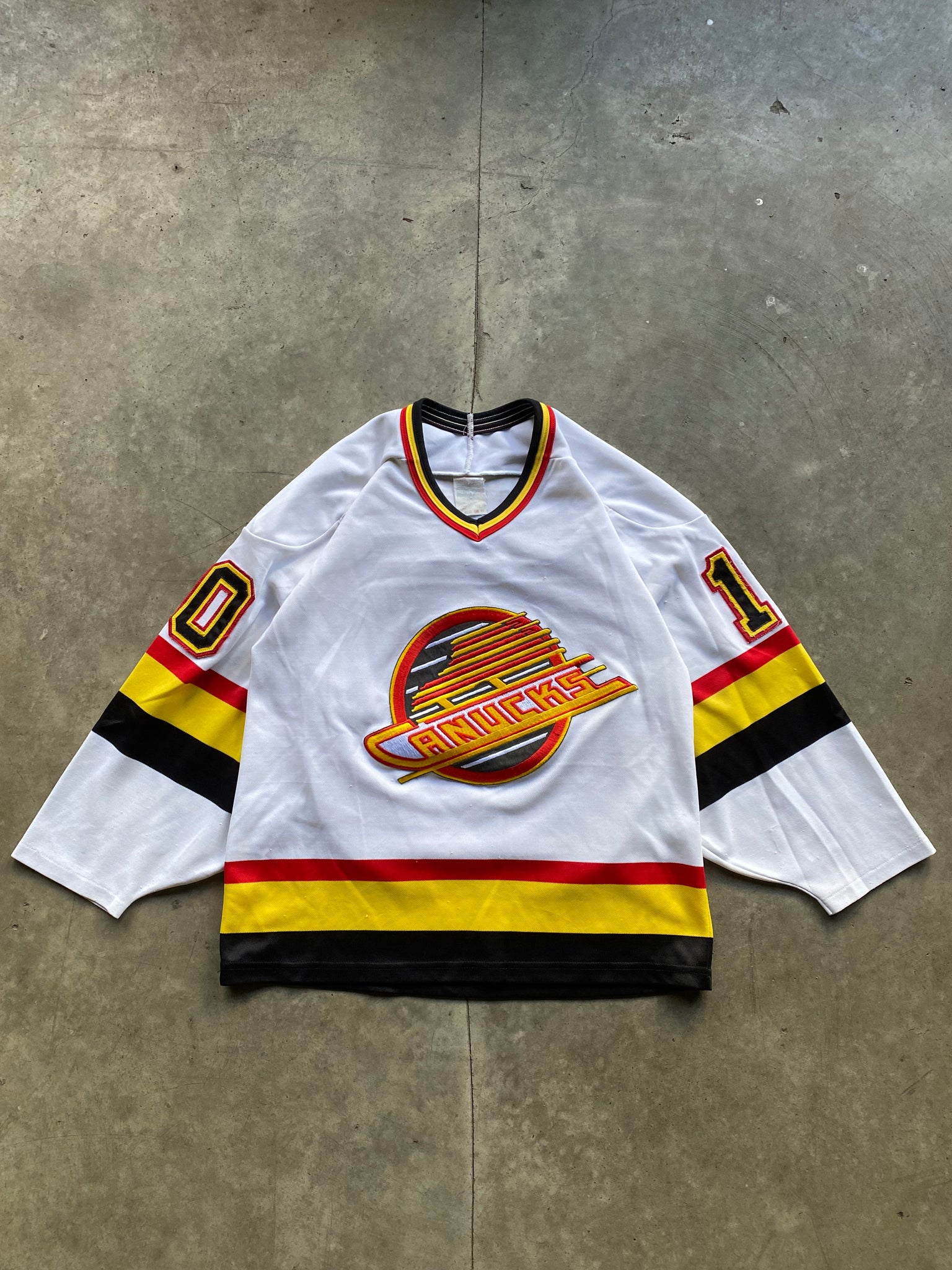 CANUCKS FLYING SKATE "BURE" JERSEY / SMALL