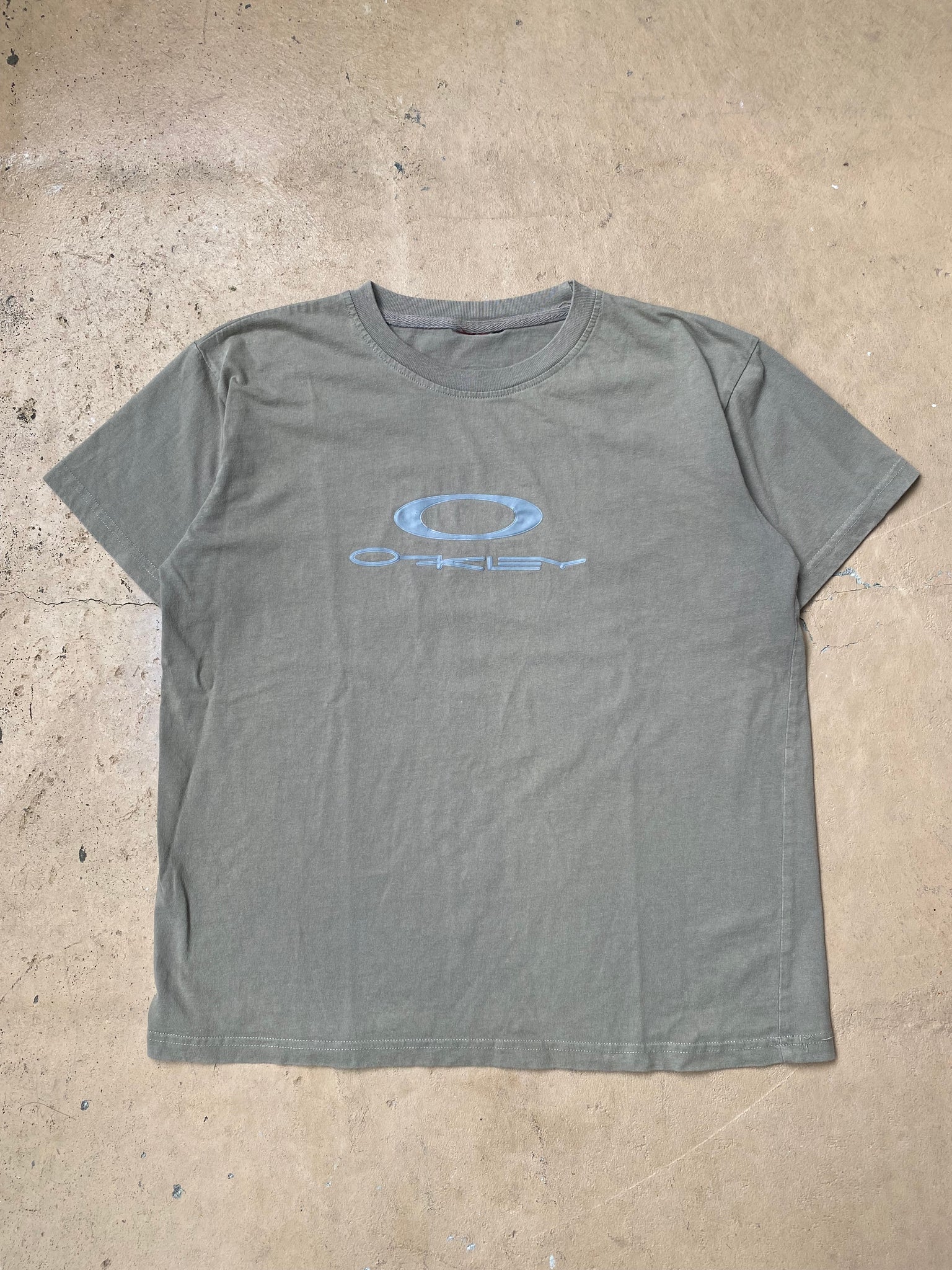 OAKLEY OLIVE LOGO TSHIRT / MEDIUM