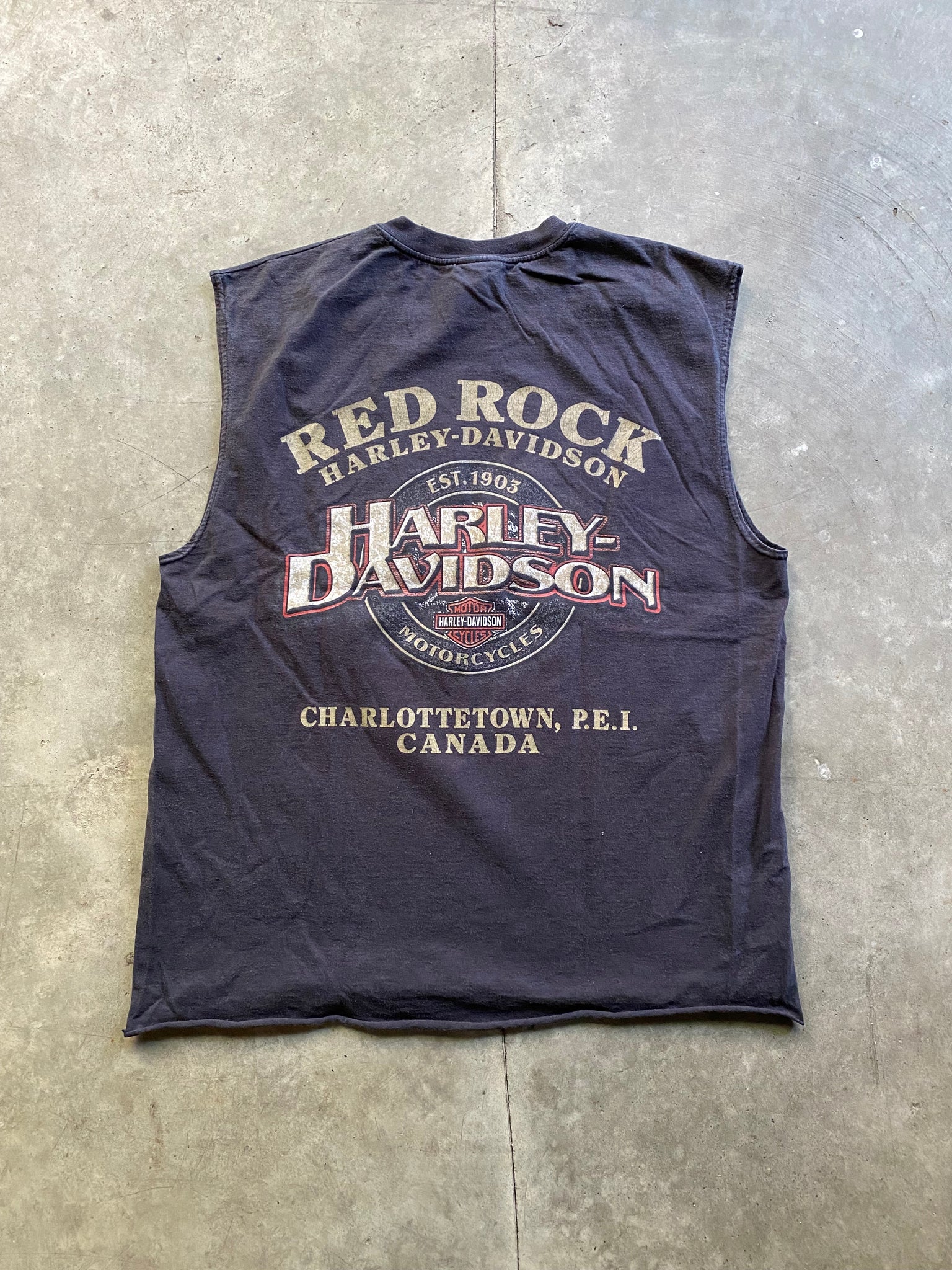 HARLEY RED ROCK MUSCLE TANK / LARGE