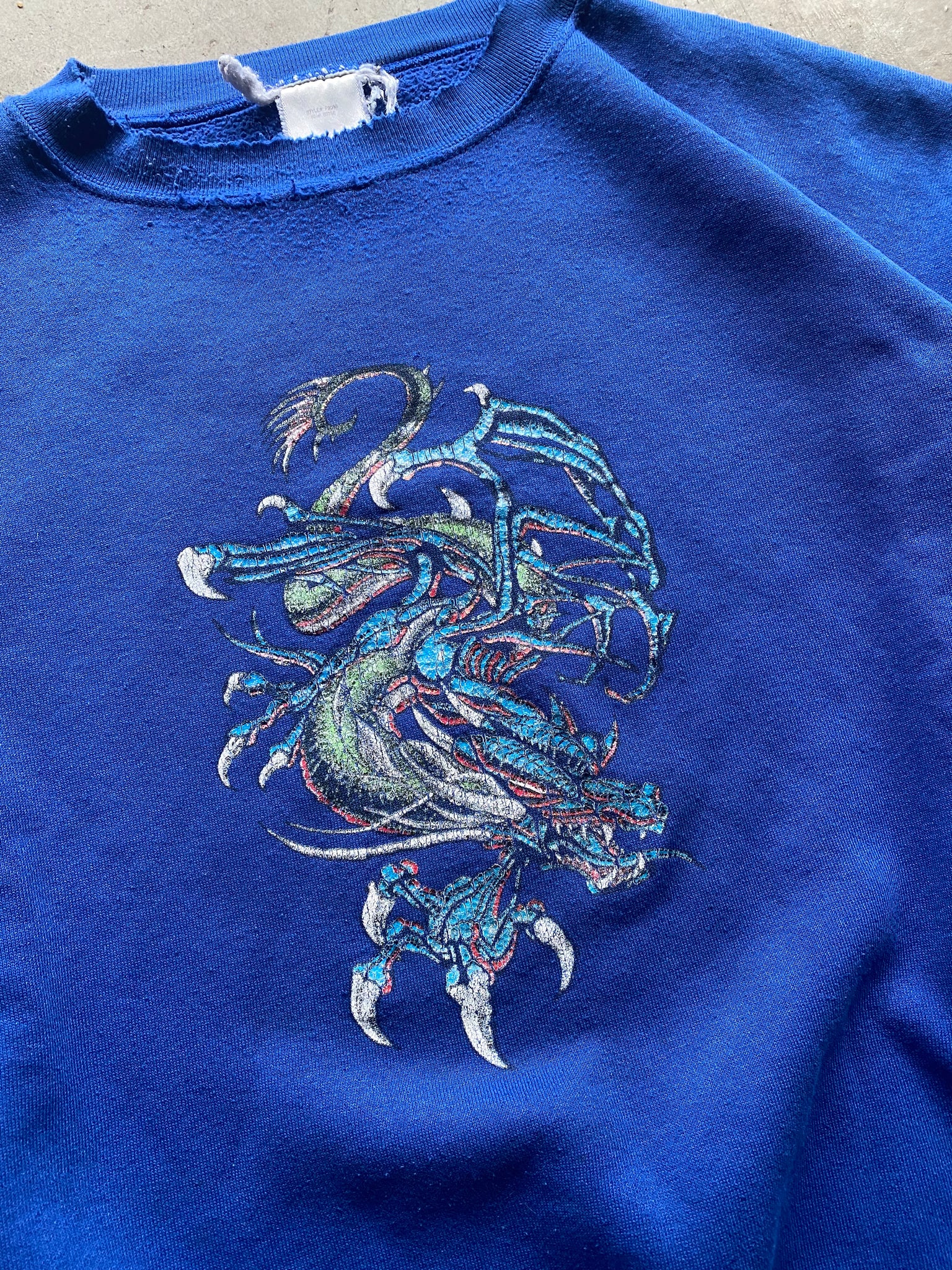 2000S DRAGON ARTWORK CREWNECK / XXLARGE