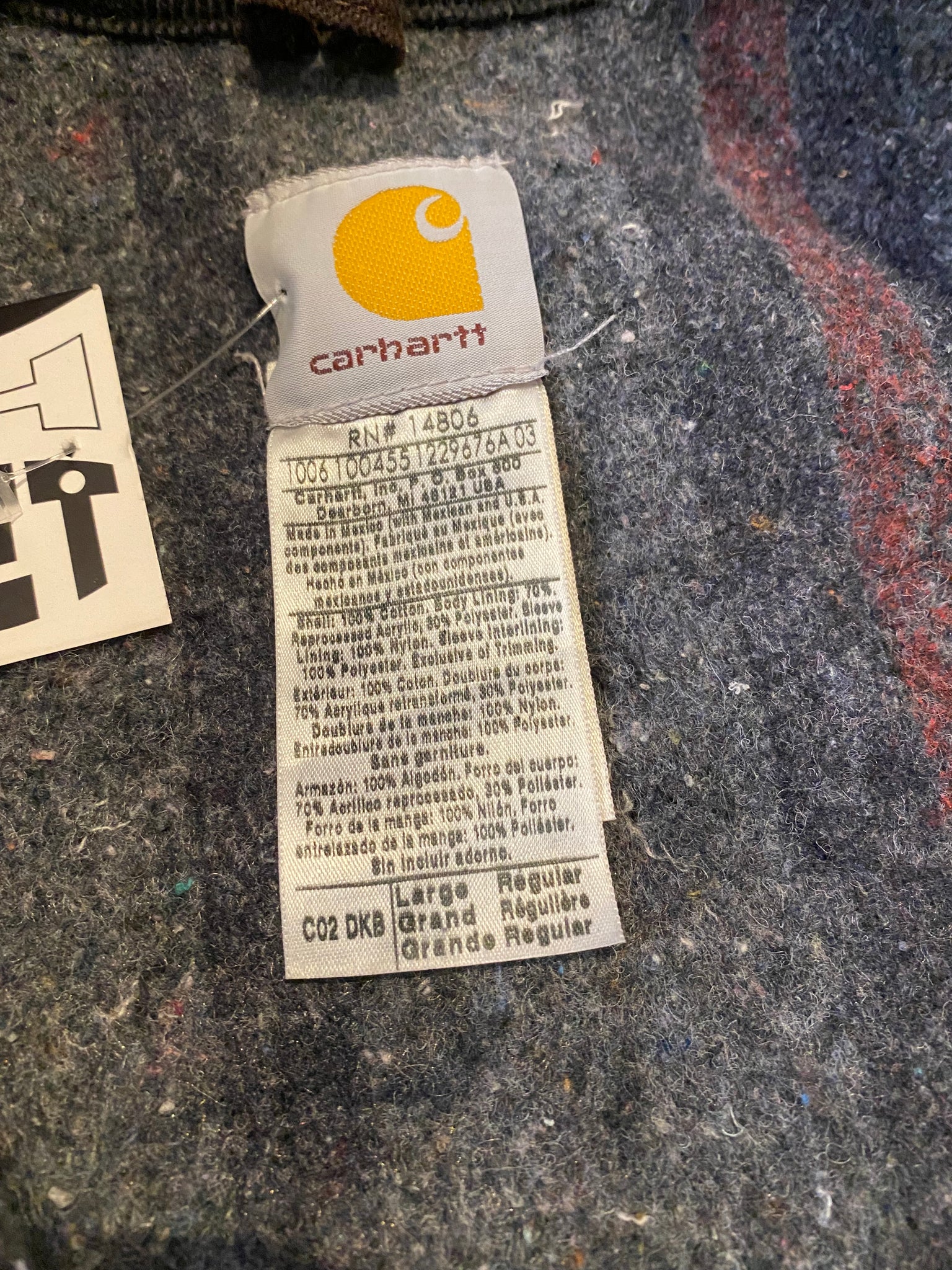 Carhartt michigan chore coat / large