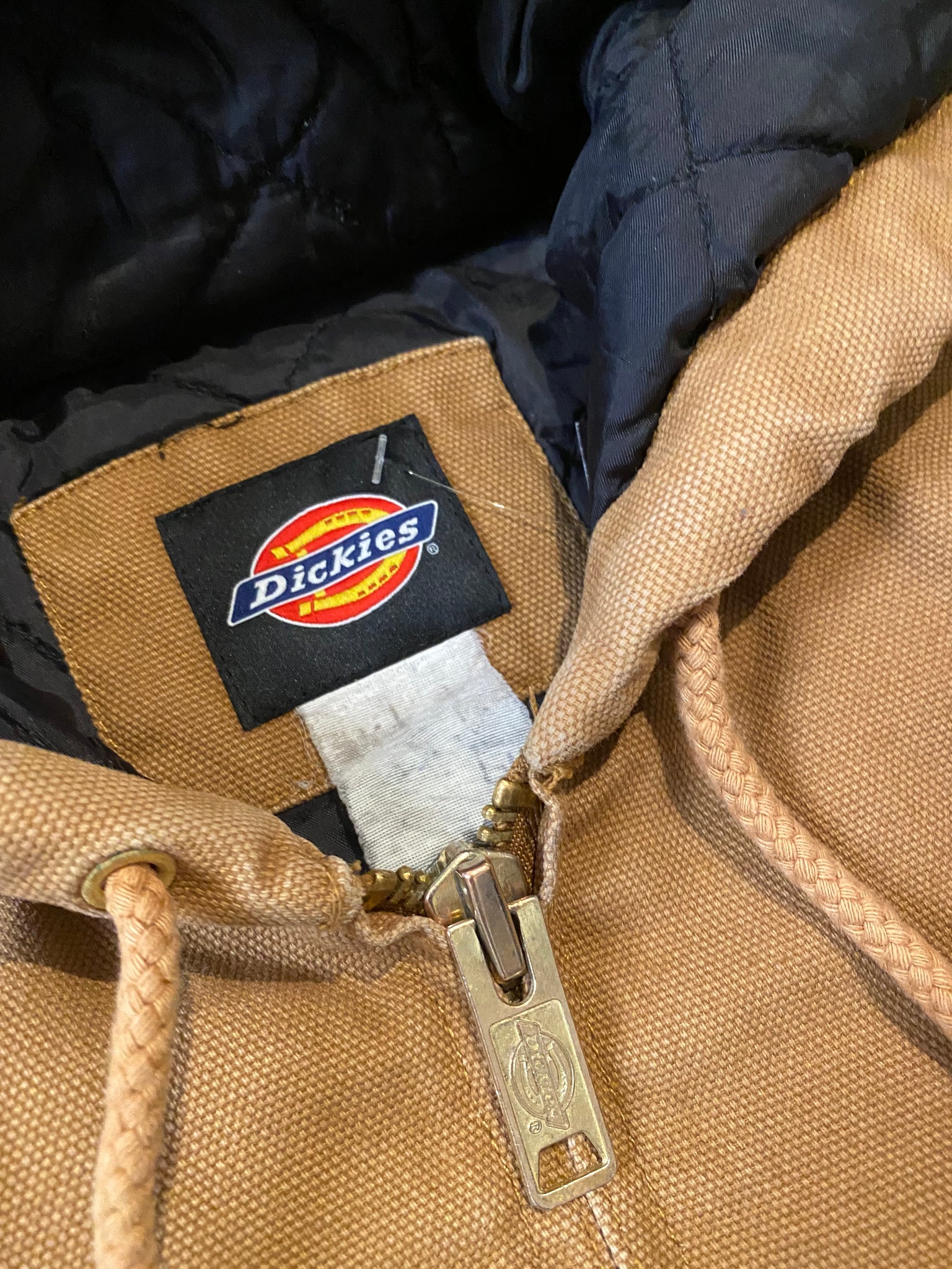 Dickies hooded tan jacket / xxlarge