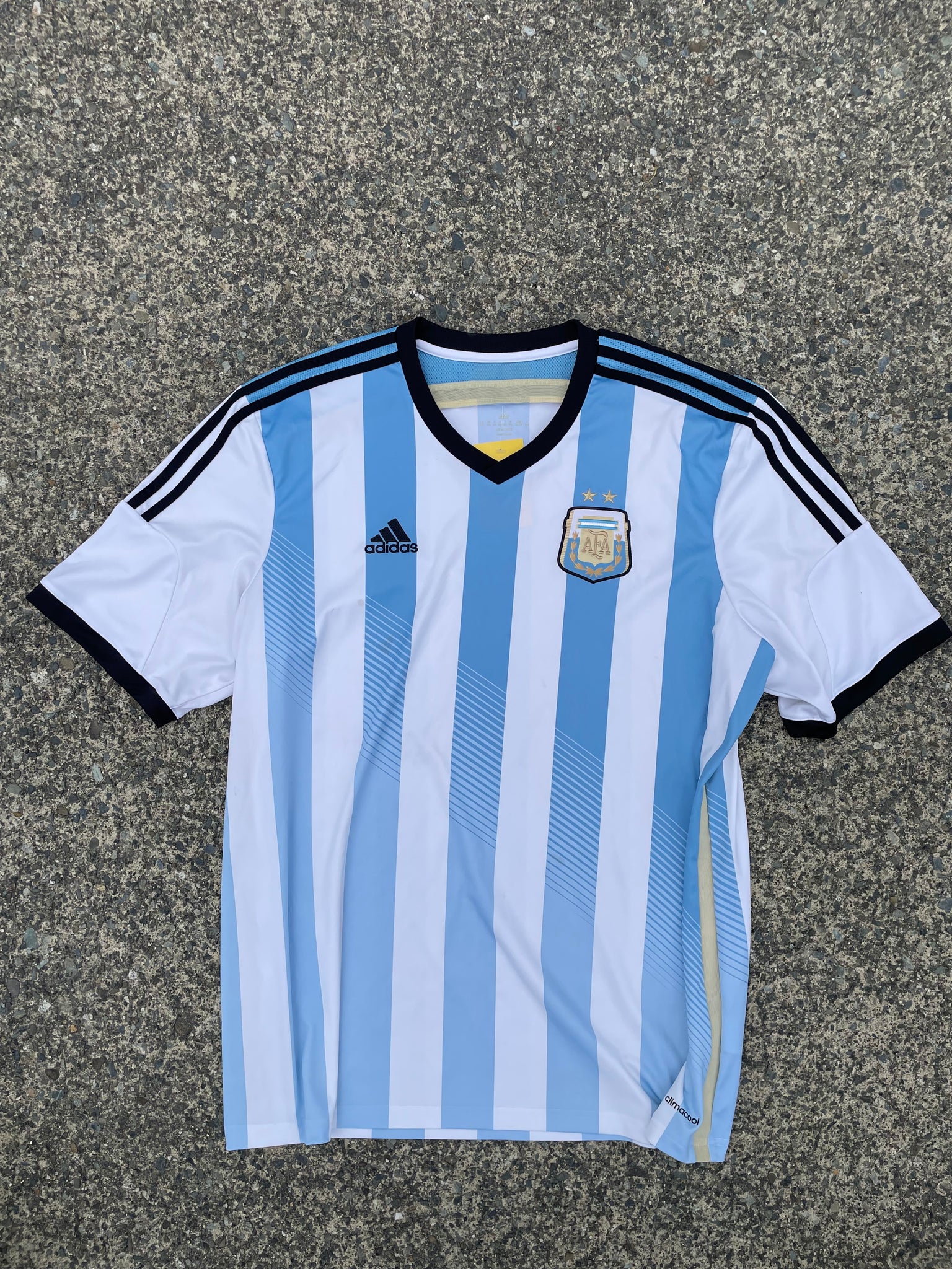 ADIDAS ARGENTINA SOCCER JERSEY / XXLARGE