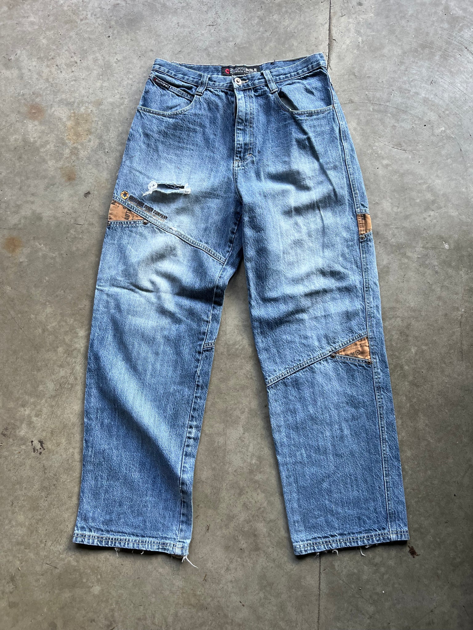 SOUTHPOLE PATCH DENIM / 32X31