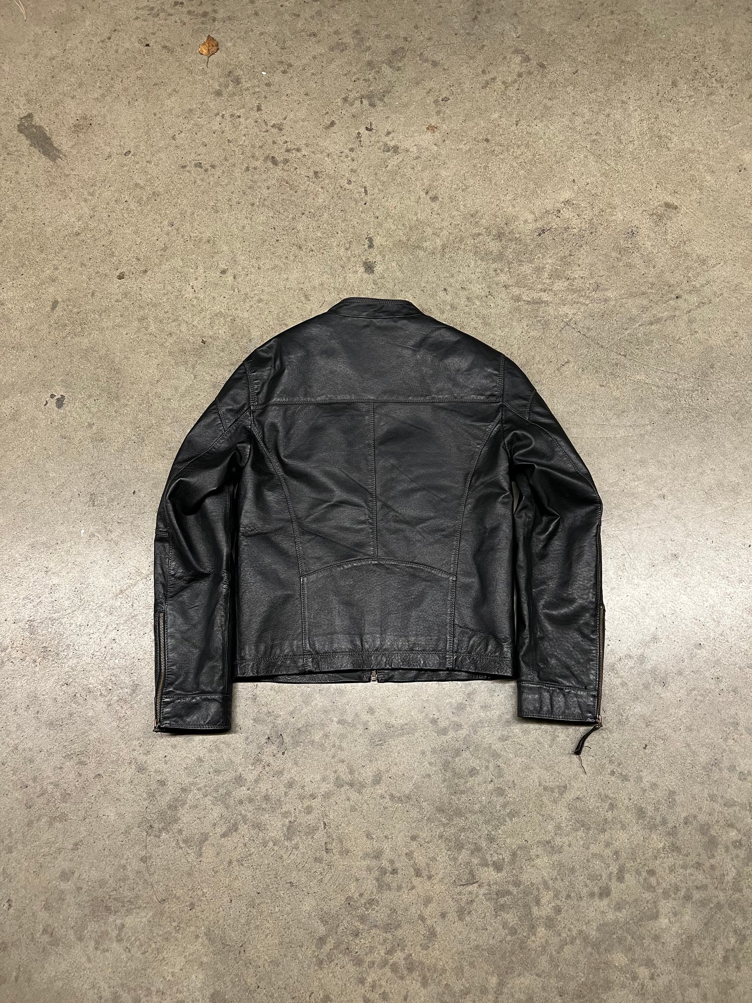 DANIER LEATHER MOTO JACKET / XSMALL