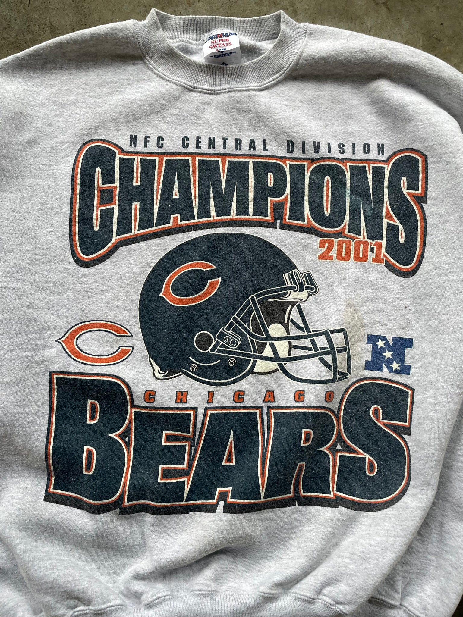 2001 CHICAGO BEARS CREWNECK / XXLARGE