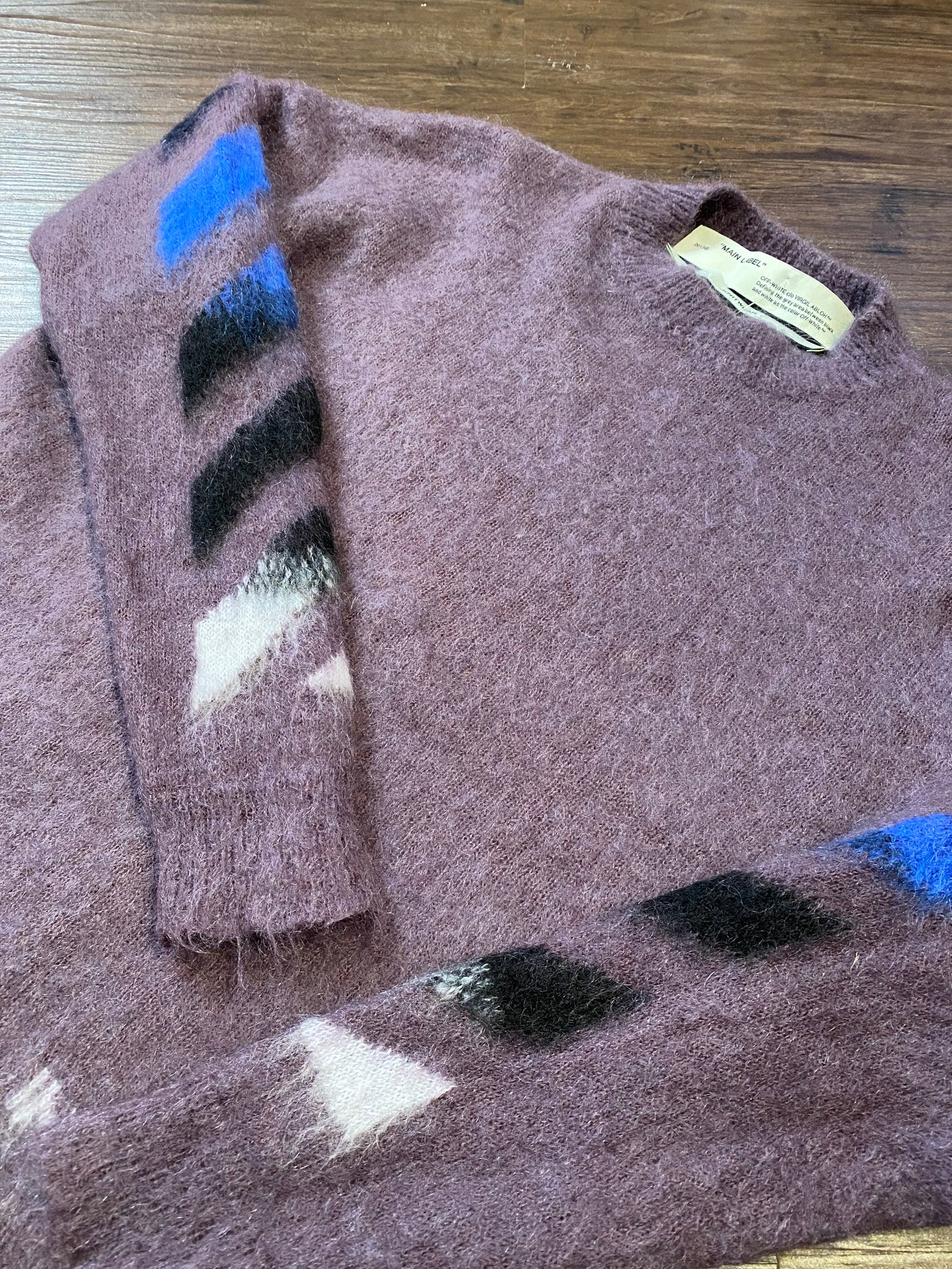 OFF-WHITE FW19 ARROW MOHAIR KNIT SWEATER / XSMALL