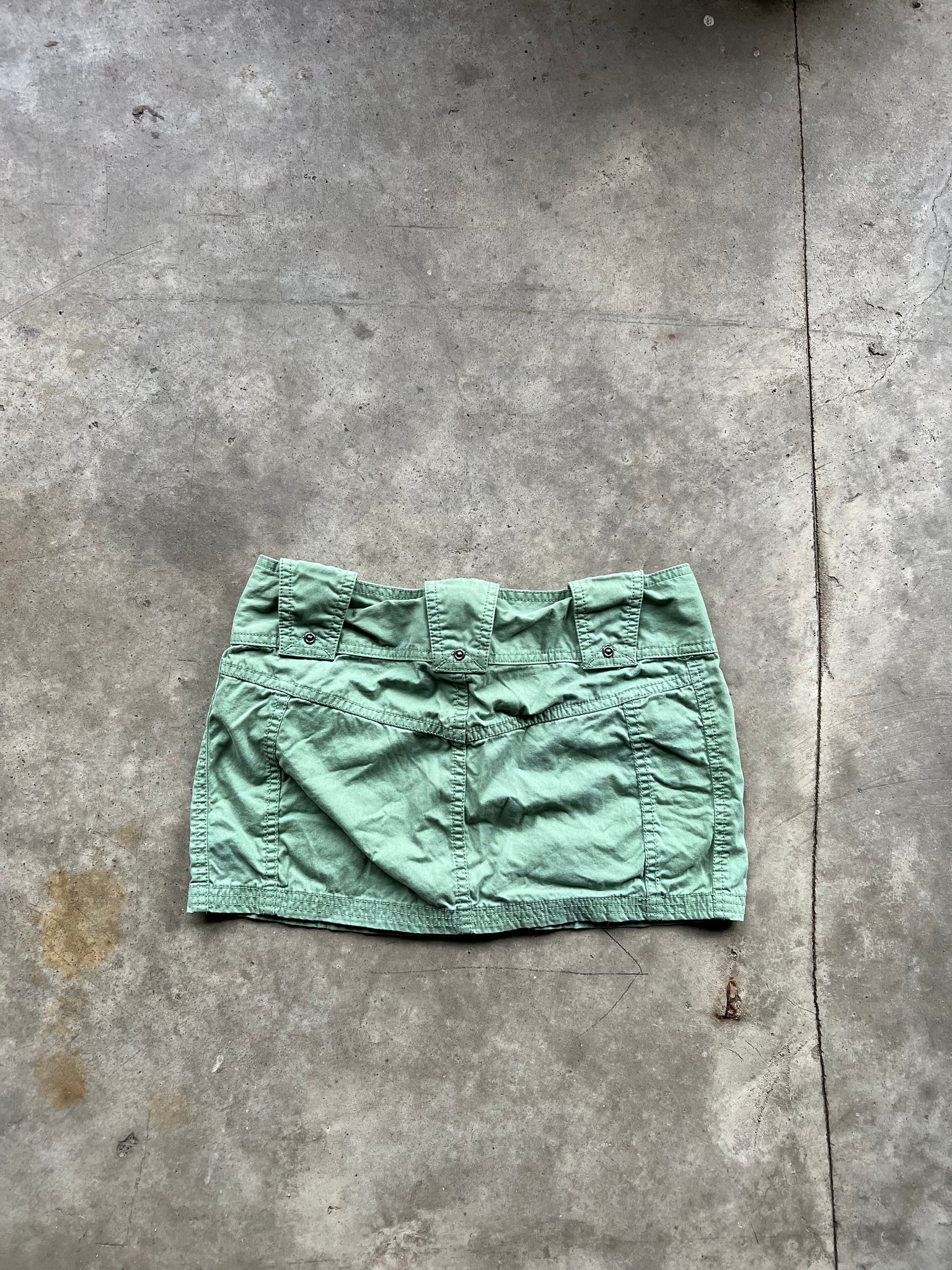 DIESEL GREEN MINI CARGO SKIRT / 26